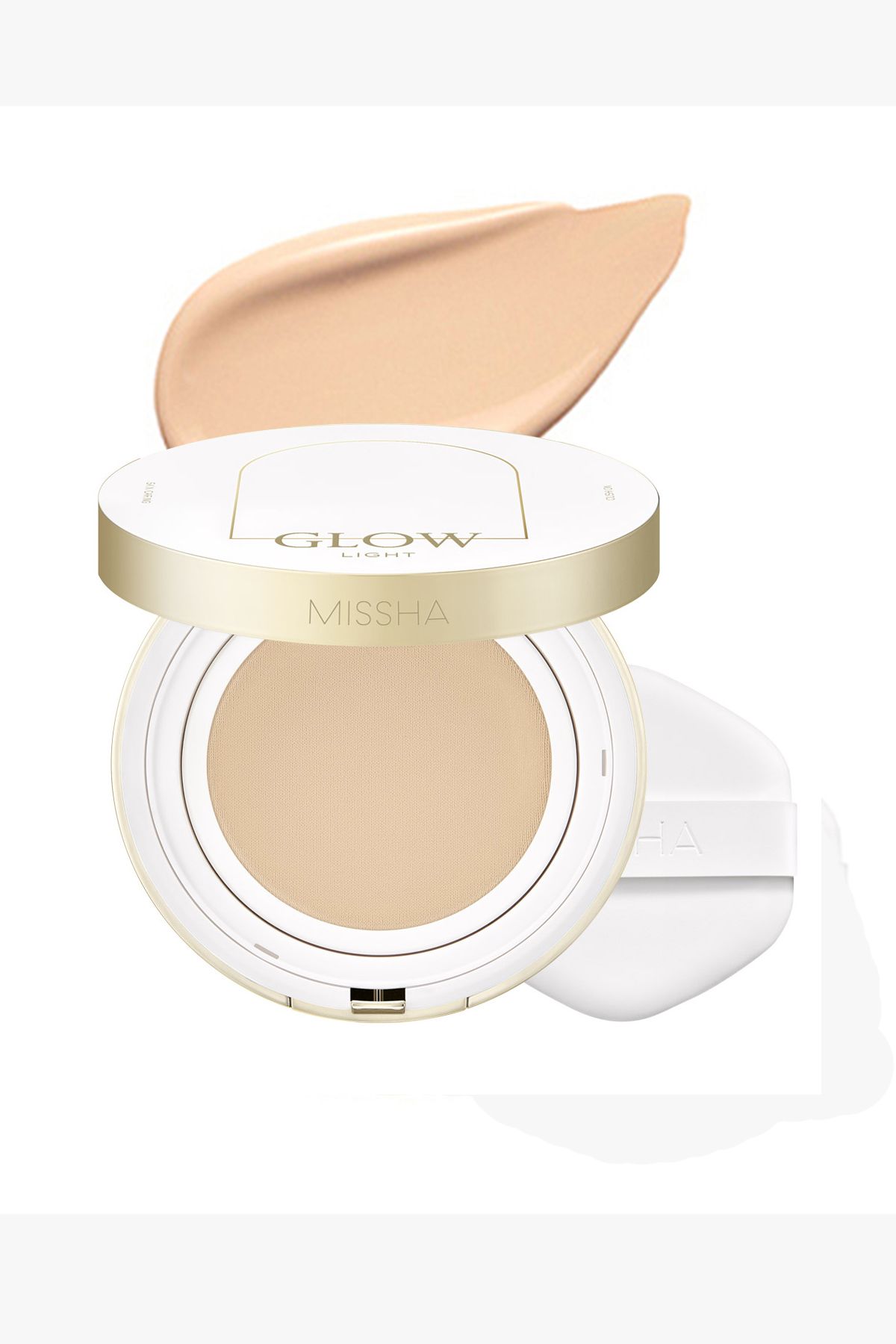 Missha-Spf 37+++ Glow Cushion Light - Anti-Aging, Glass Skin Appearance Cushion (No.23 Sand) 1