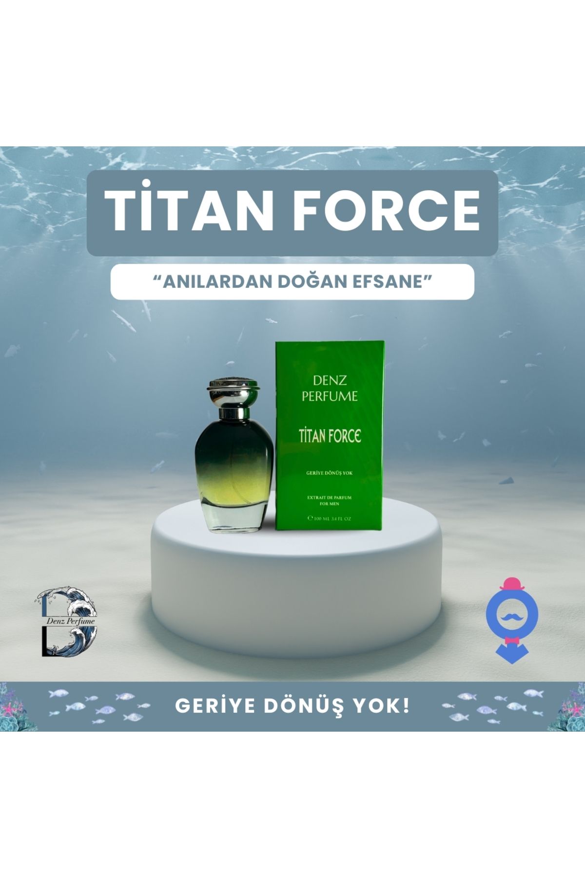 DENZ Titan Force Erkek Parfüm %40 Esans Oranı