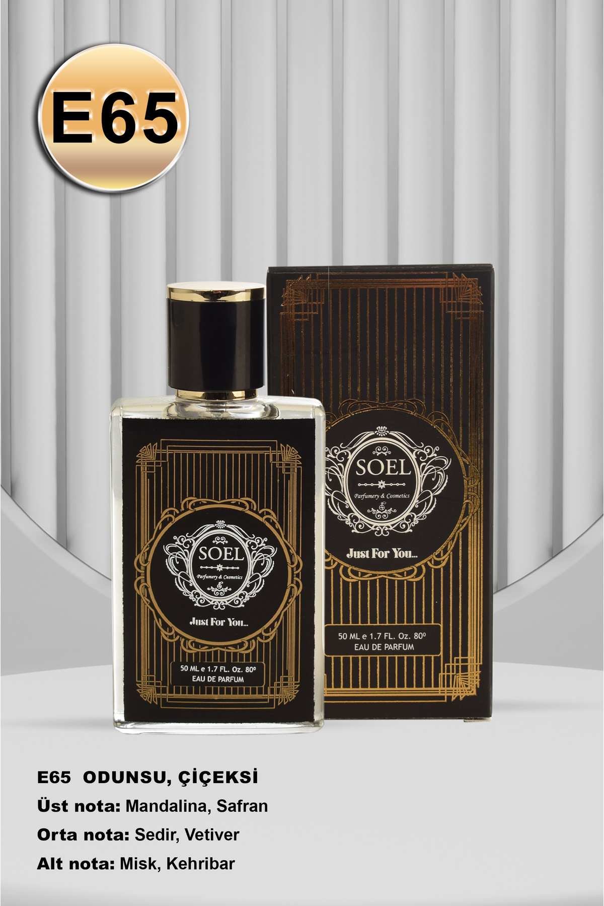 سول پارفوم عطر مردانه Soel E65 50 ml Edp