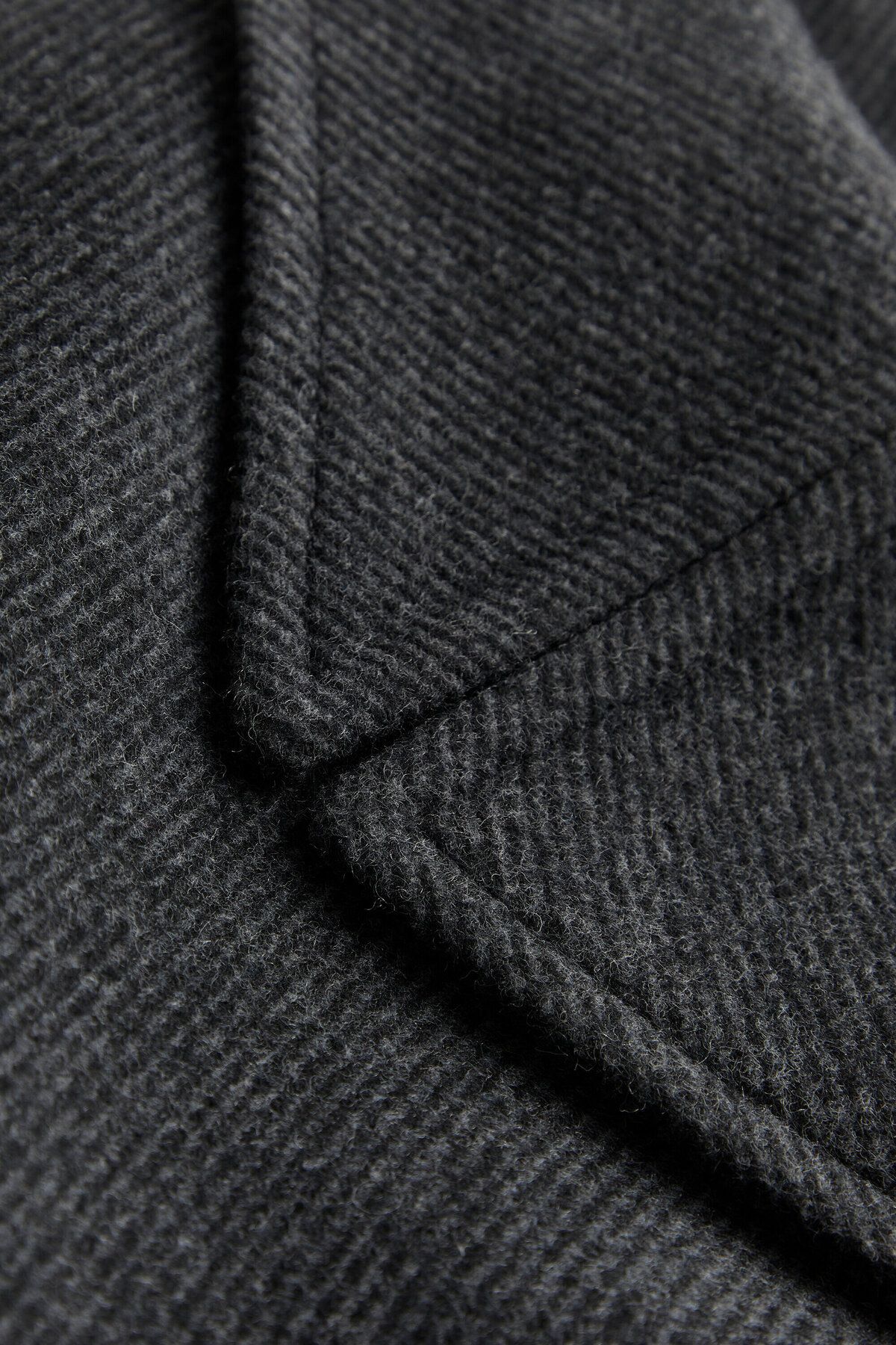 پالتو خاکستری مردانه کتان اورجینال W Collection