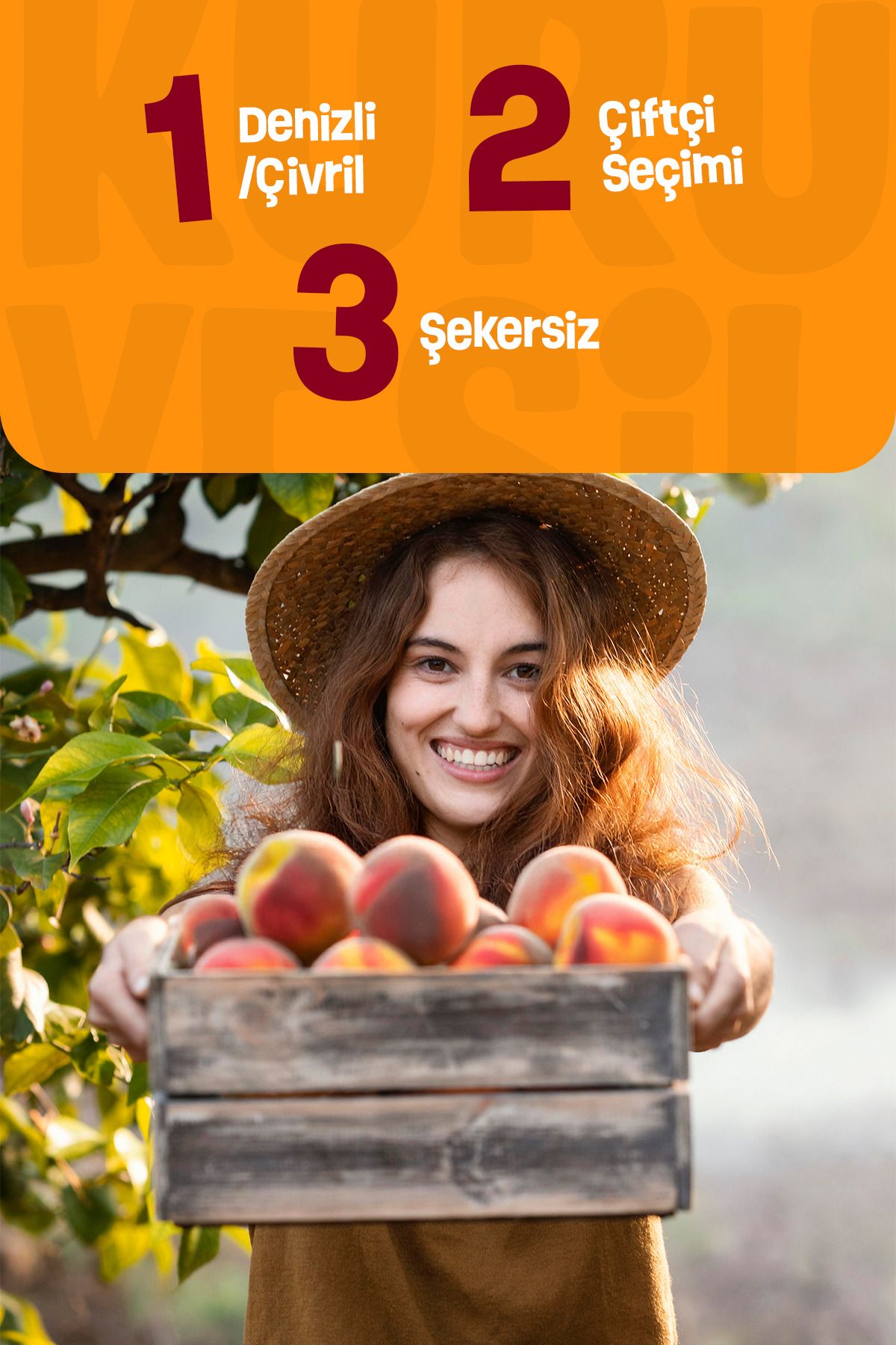 Kuru Yeşil-Peach Dried - Dried Peach - Dried Fruit - Dried Fruit - 2 X 50 Gr 5