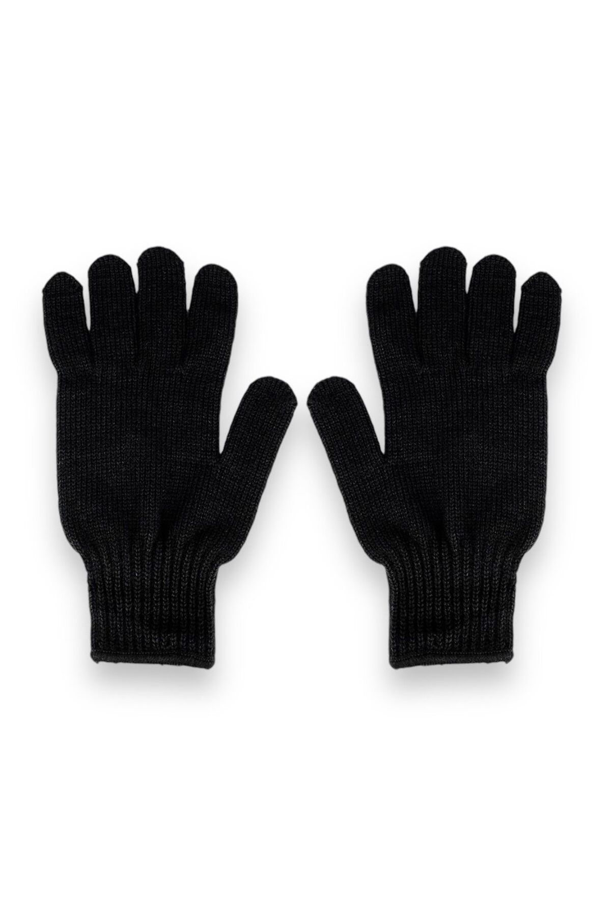 Line Smart-Men's Black Color Thermal High Quality Soft Durable Socket Socks Beanie and Gloves Set 3