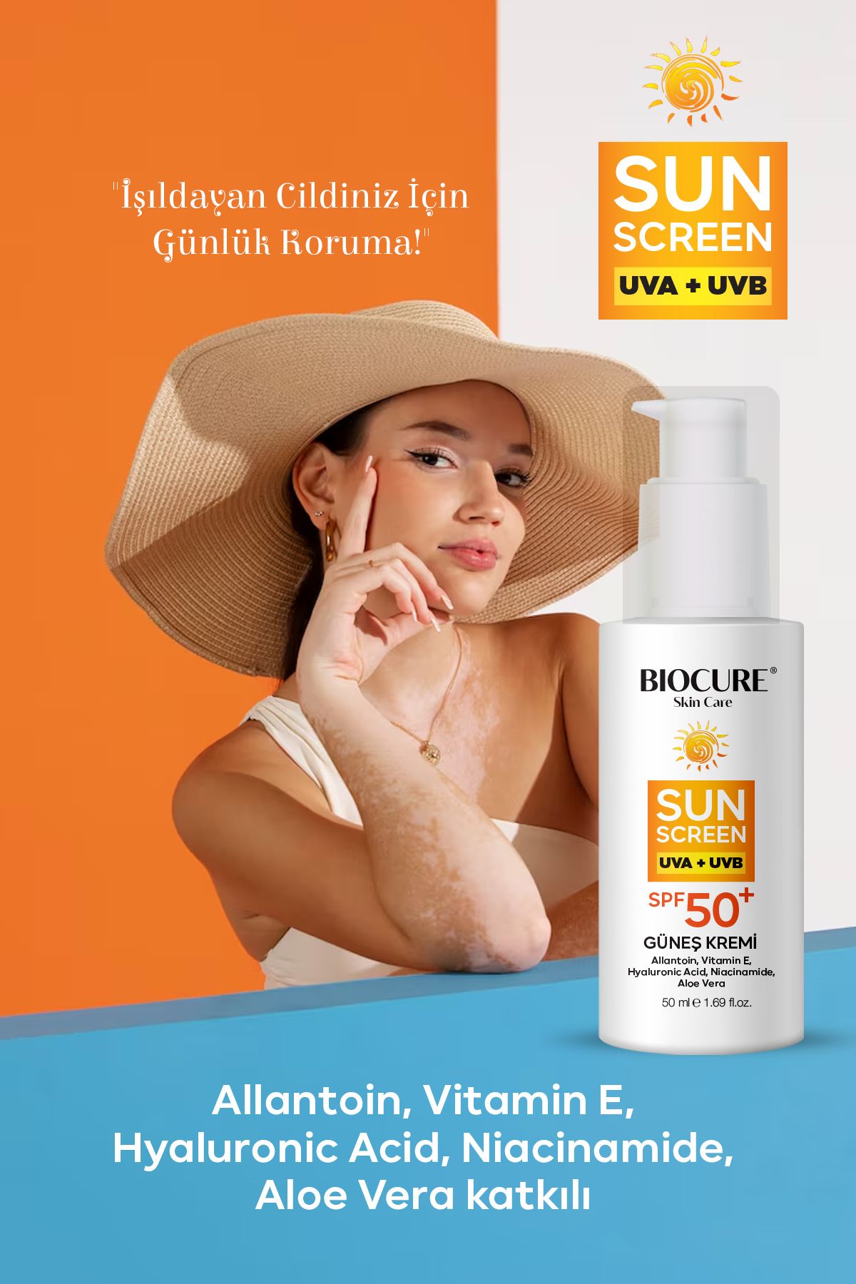 Biocure-SPF 50+ Sunscreen Face Cream - UVA + UVB Protector, 50ml 4