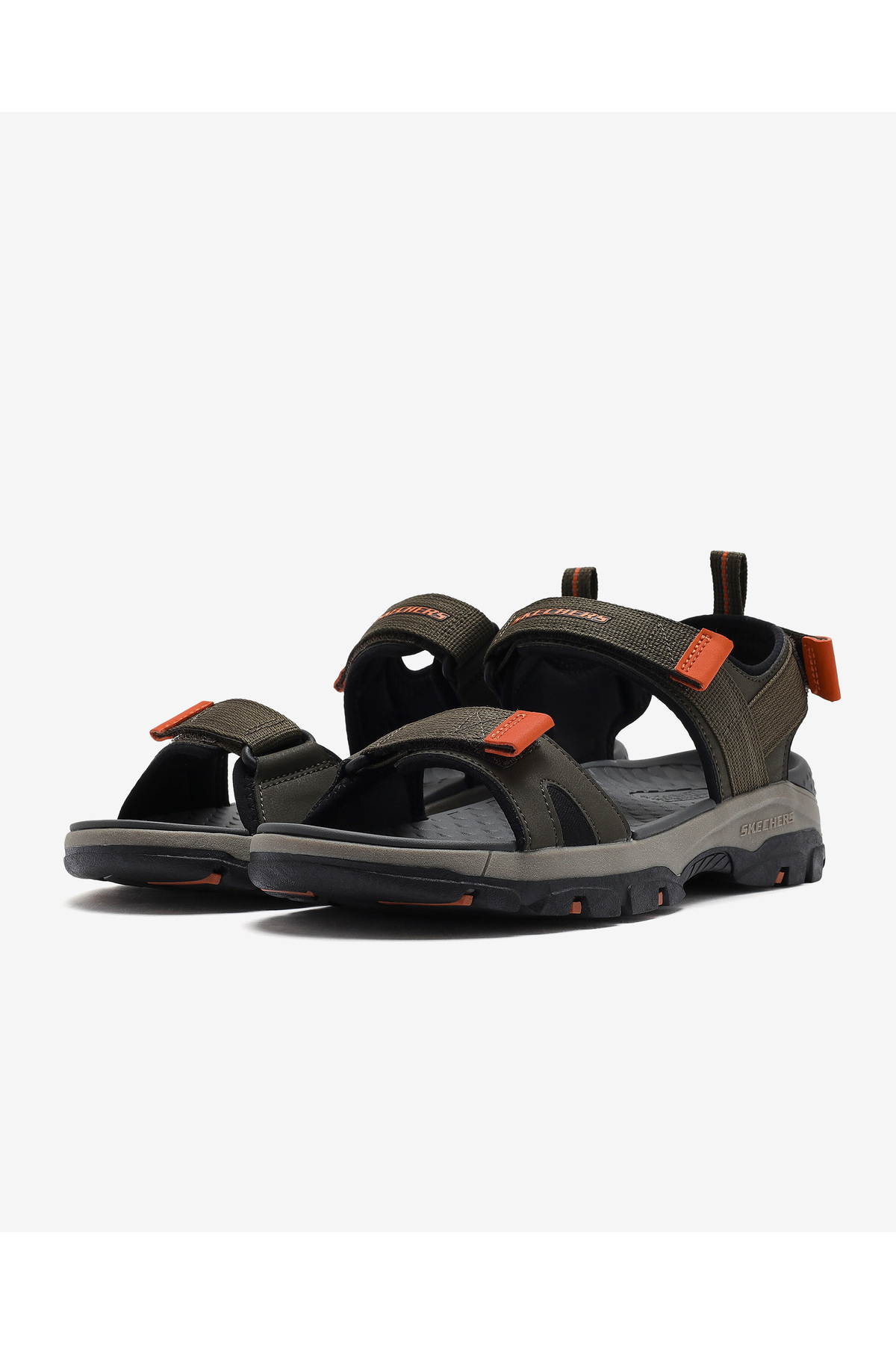 SKECHERS RELAXED FIT: TRESMEN - RYER Erkek Haki Sandalet 205112 OLV görsel 3