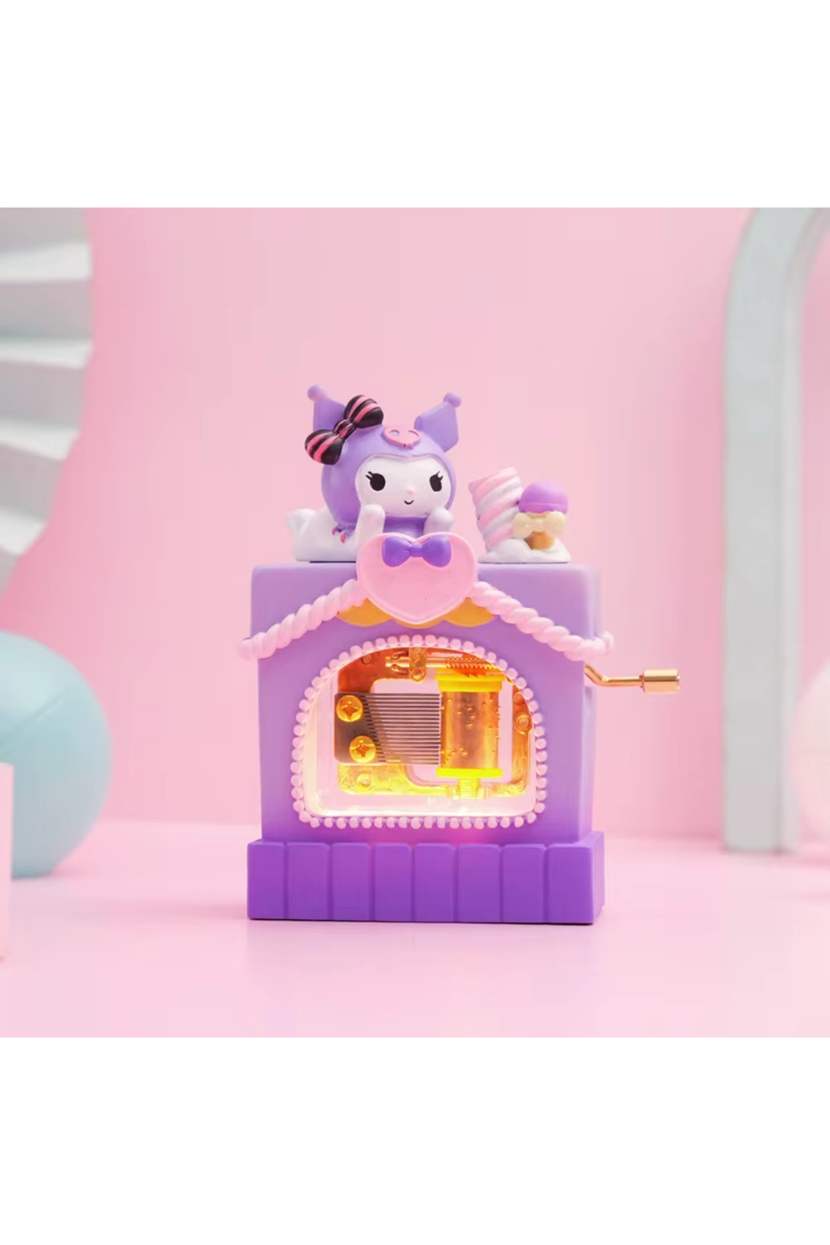 MJ TOYS Cinnamoroll Pompompurin Kuromi Sevimli Dondurma Arabası