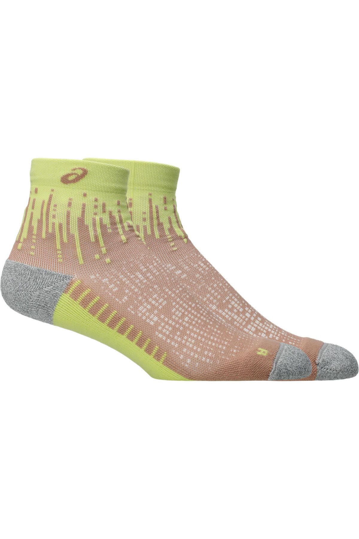 Asics Performance Run Sock Quarter Unisex Pembe Koşu Çorabı 3013a980-701