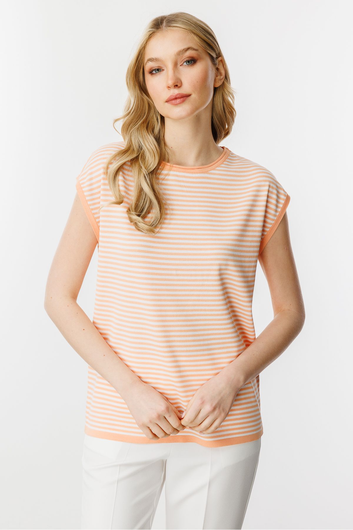 Butik Triko-Striped Basic Knitwear Blouse 1