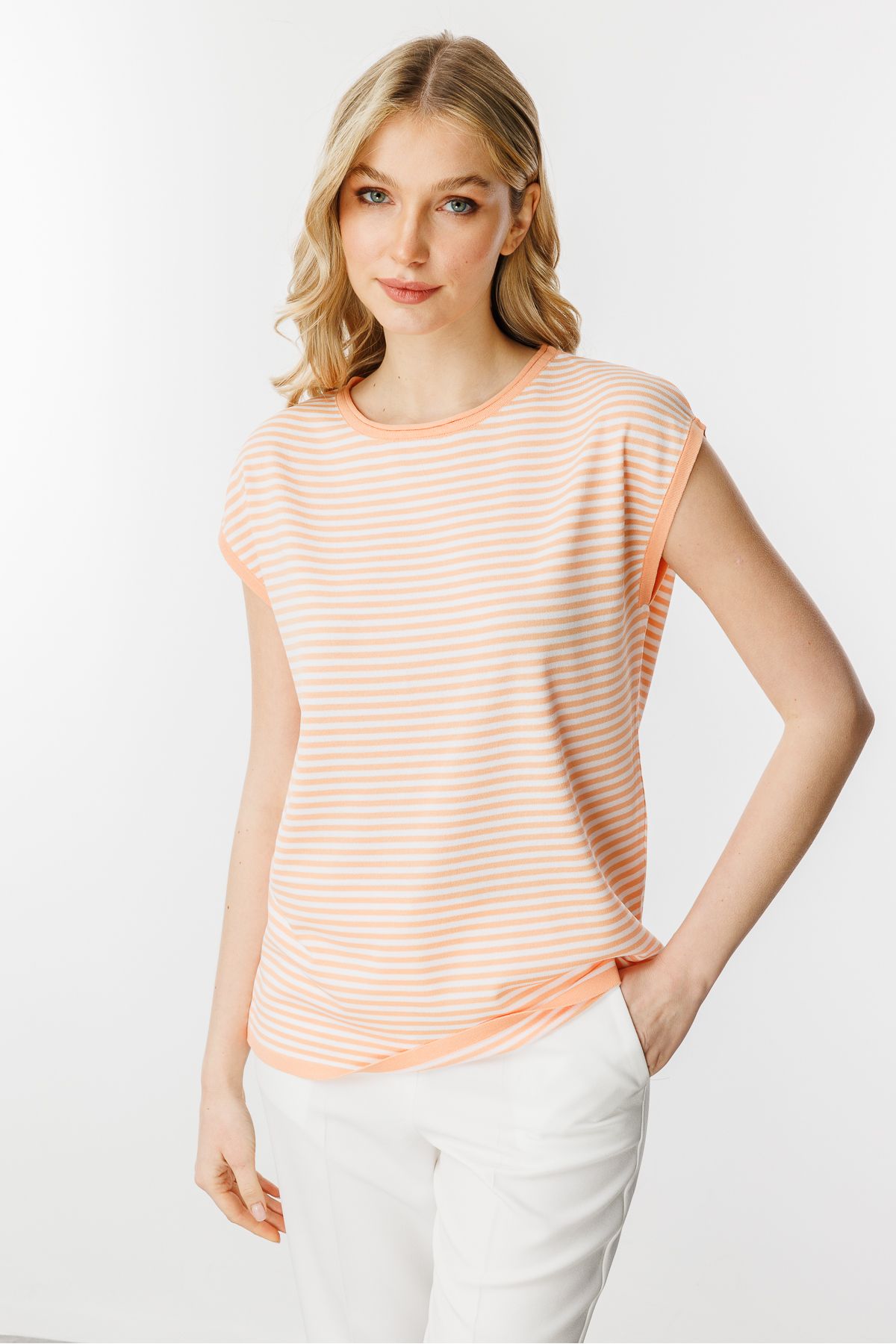 Butik Triko-Striped Basic Knitwear Blouse 3