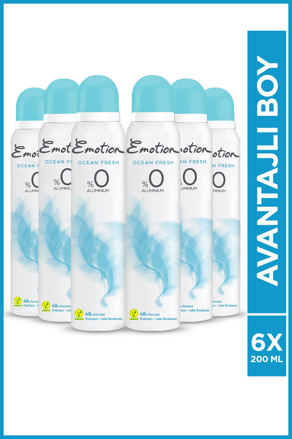 دئودورانت زنانه Ocean Fresh 6x200 ml Emotion