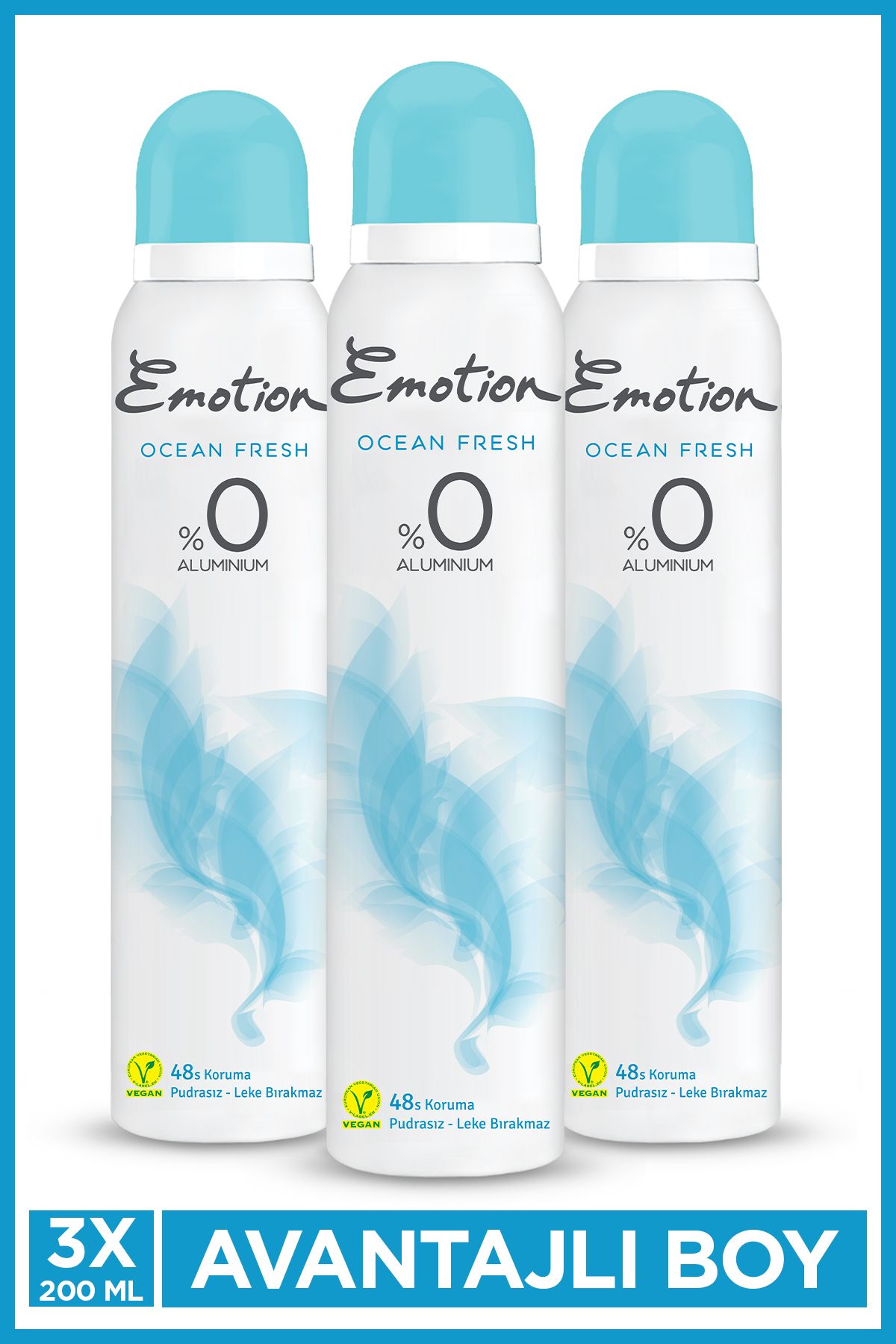 دئودورانت زنانه Ocean Fresh 3x200 ml Emotion