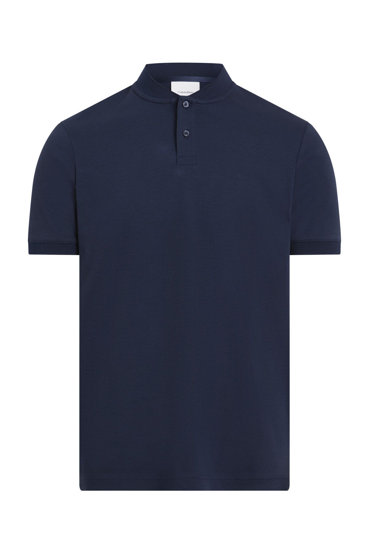 Calvin Klein Koszulka Polo - Gładka Bawełna, Kołnierzyk Stójkowy Mężczyzna - M