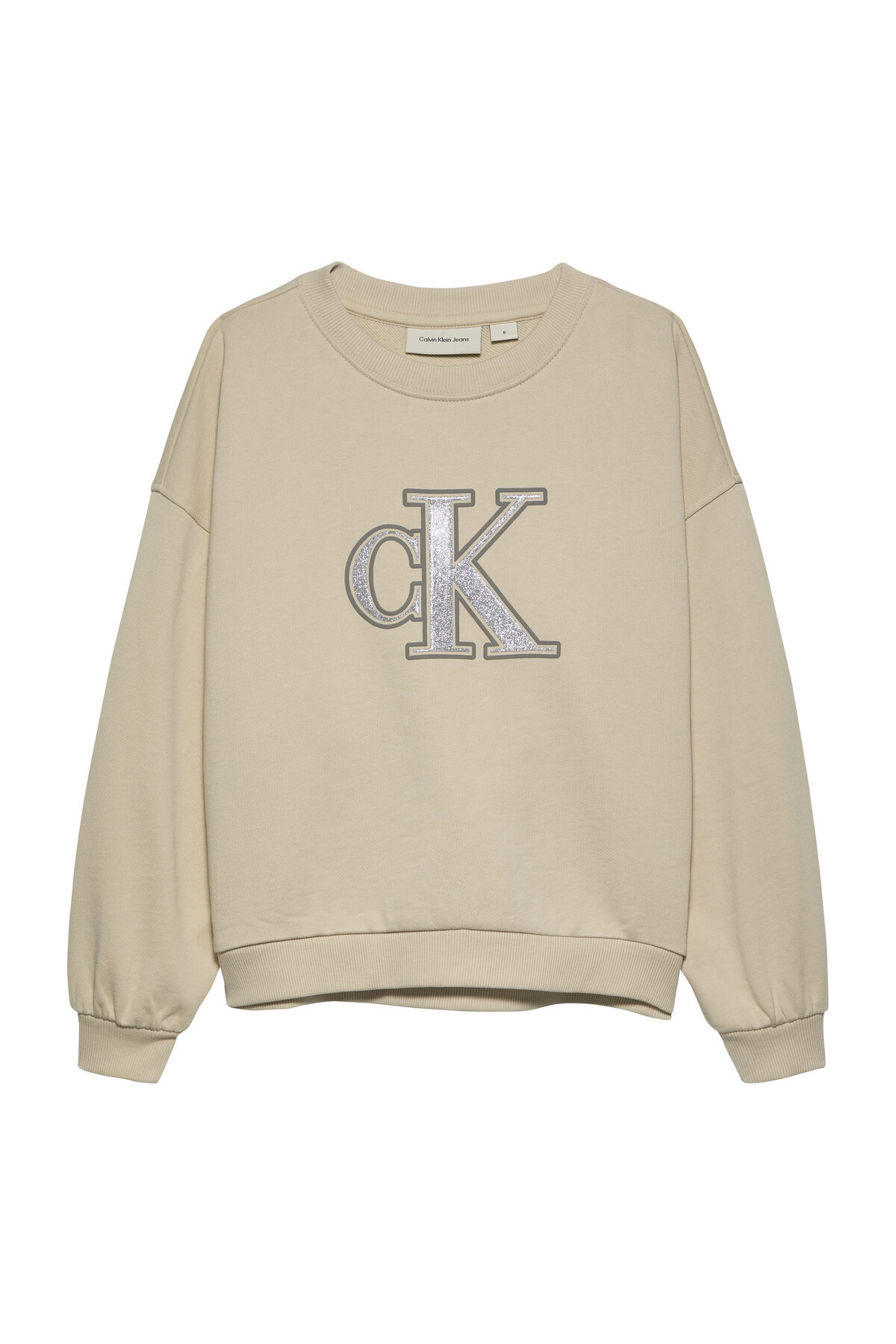 Calvin Klein BLUZA METALICZNA CK LS CN