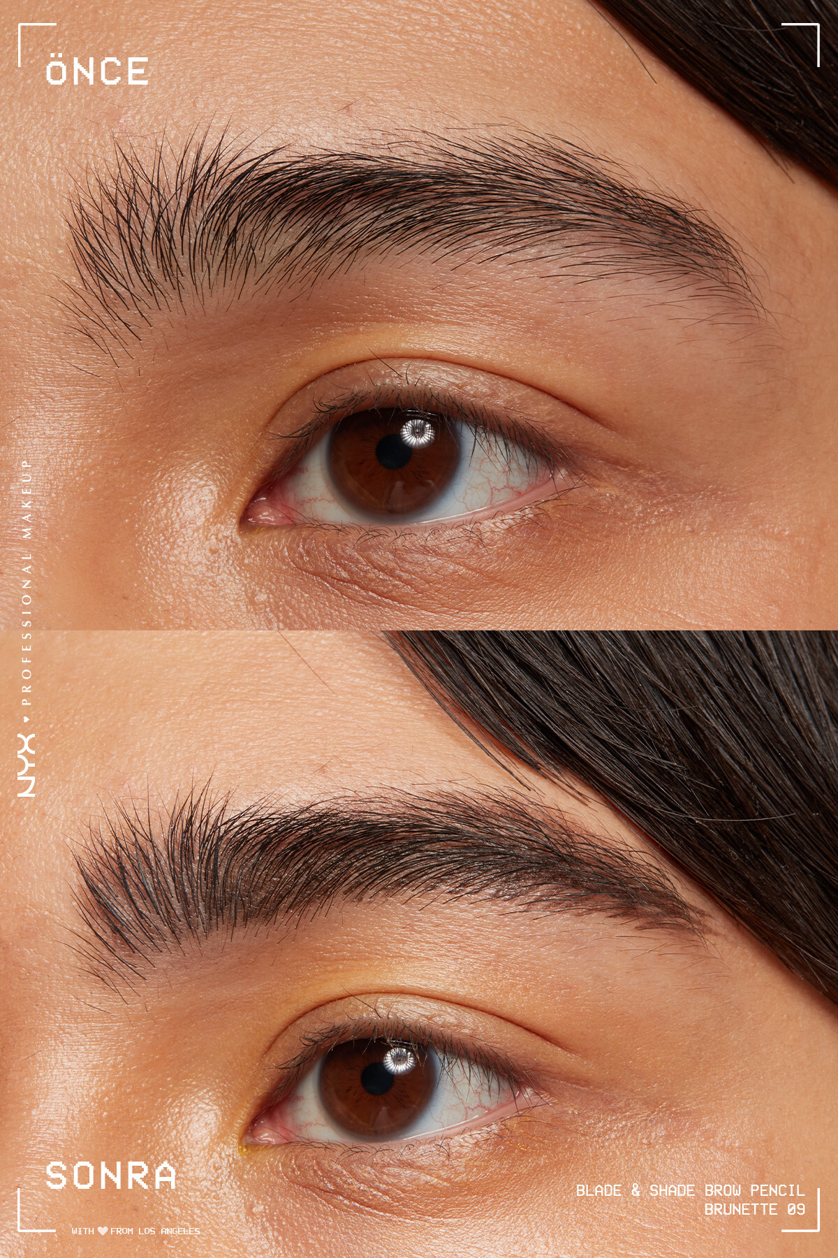 مداد ابرو  مشکی NYX Professional Makeup | NYXBLADEKASKALEM اورجینال - تصویر 4