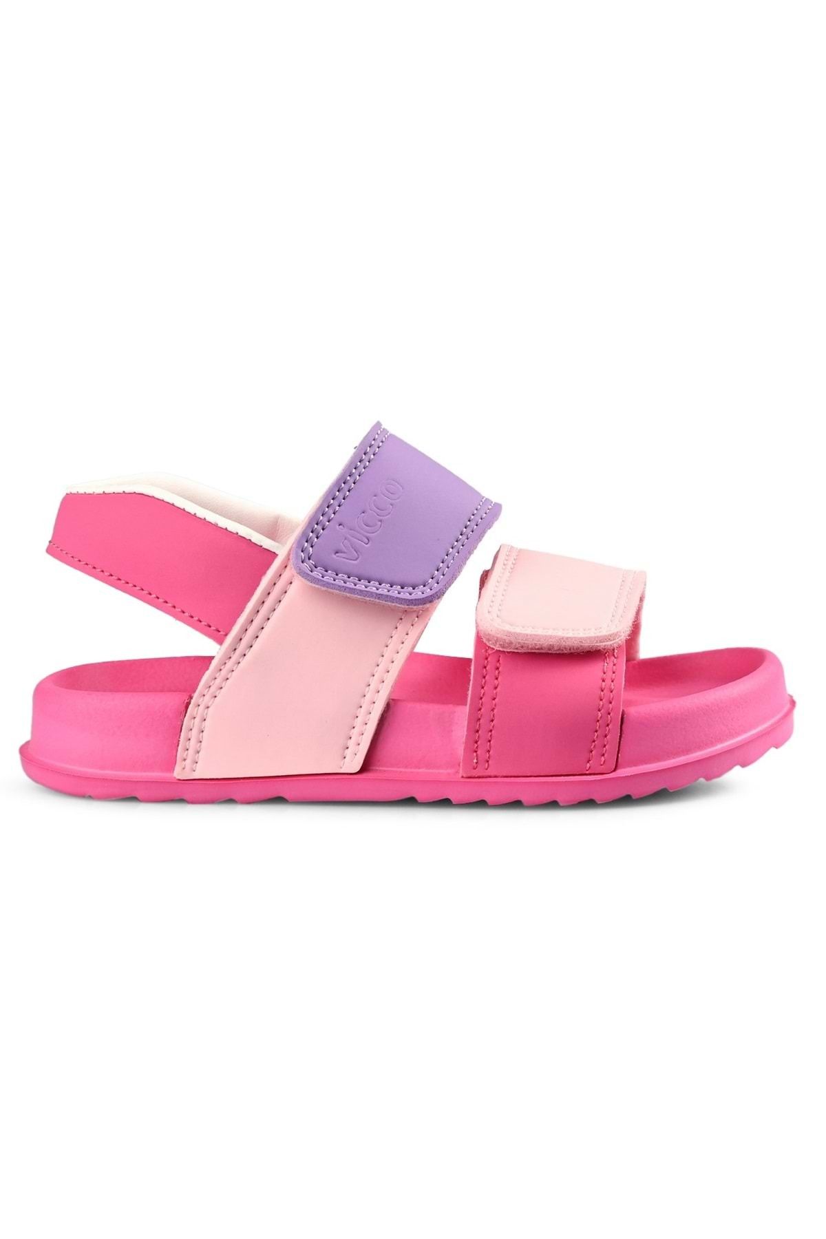 Kocamanlar Ayakkabı-Vicco Krixi Orthopedic Kids Sandals Fuchia 3