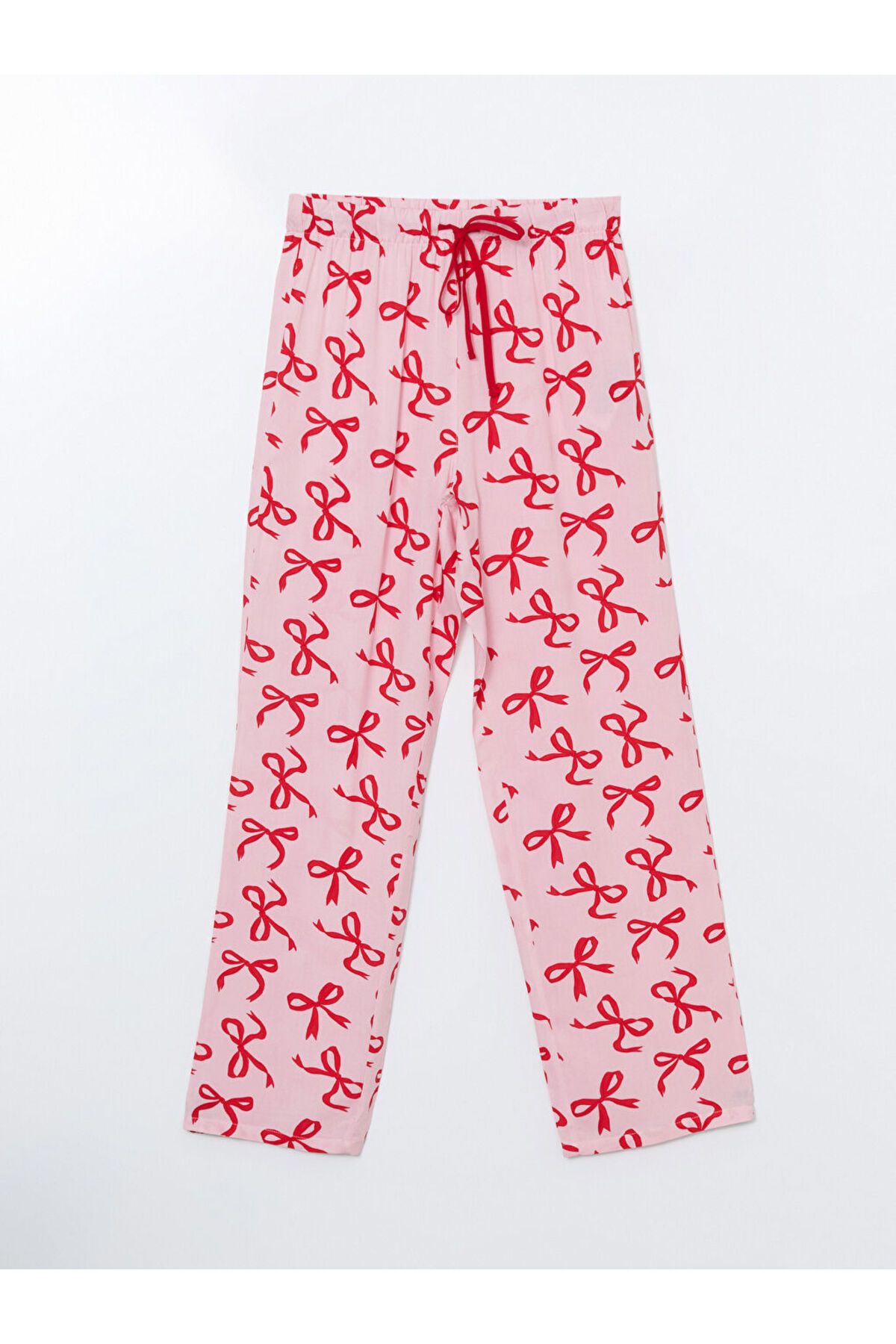 LC Waikiki-Lcw Dream Pink Shirt Collar Print Women's Pajamas Set 8