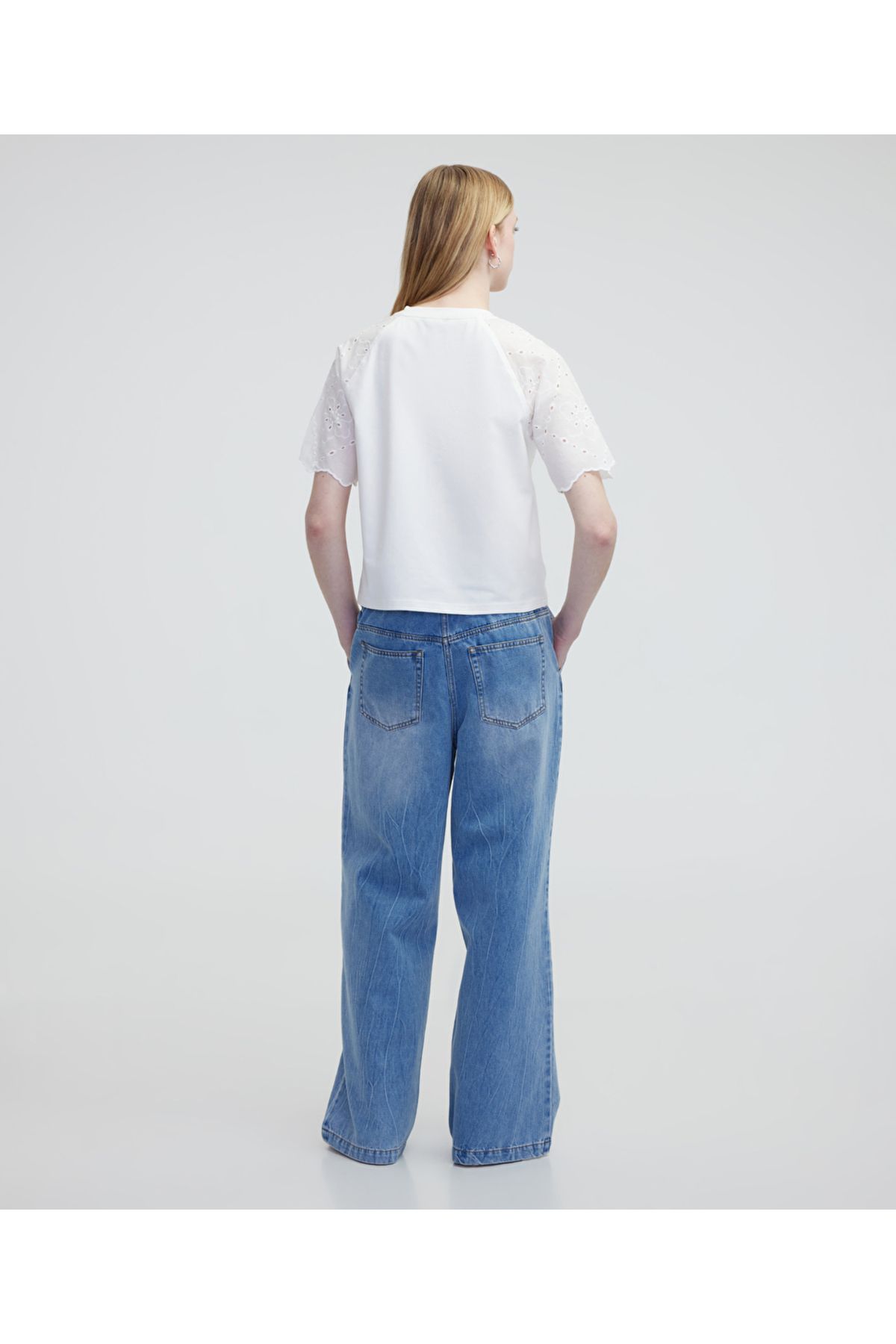 MISS IPEKYOL-Scallop Mix t Shirt 6