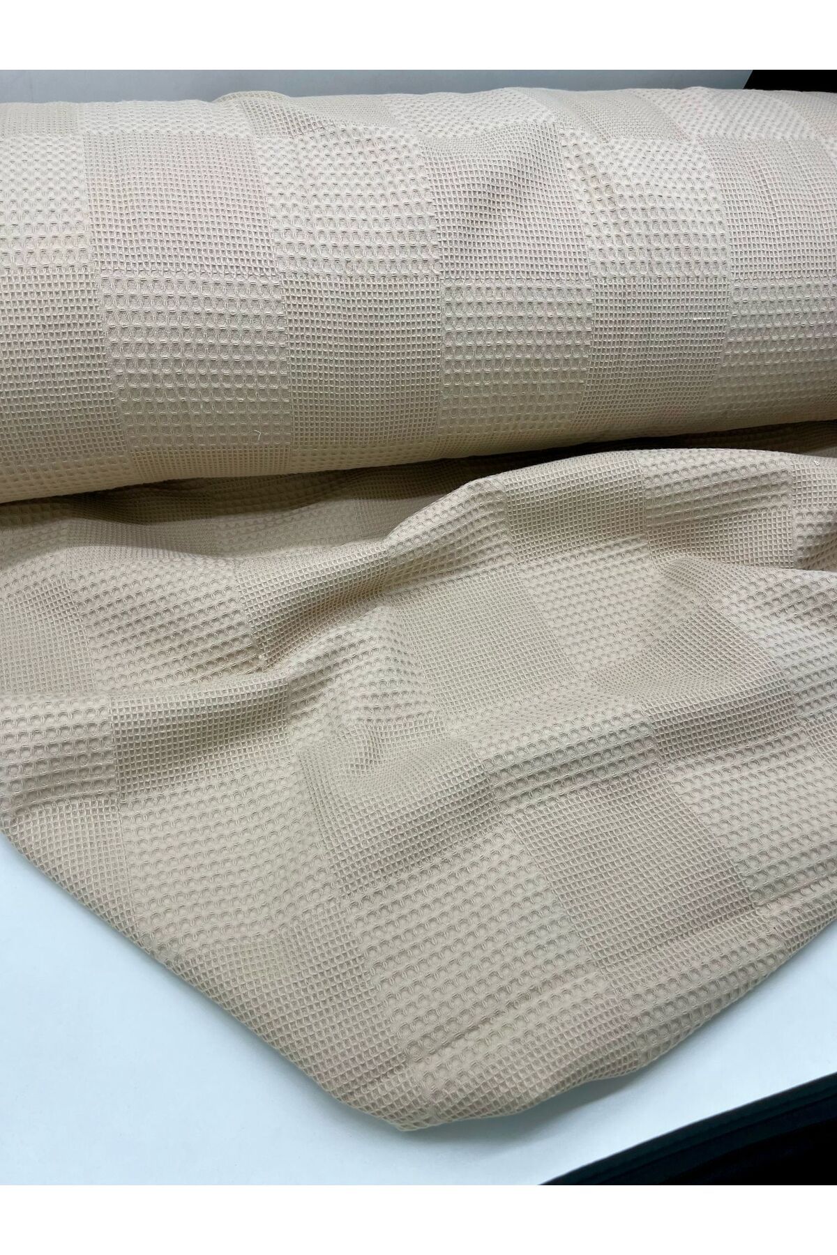 Kumaş Sevdası-100% Cotton Jacquard Honeycomb Pique Fabric 230cm Baby Pique, Sofa Cover, Table Cloth, Babynest 2