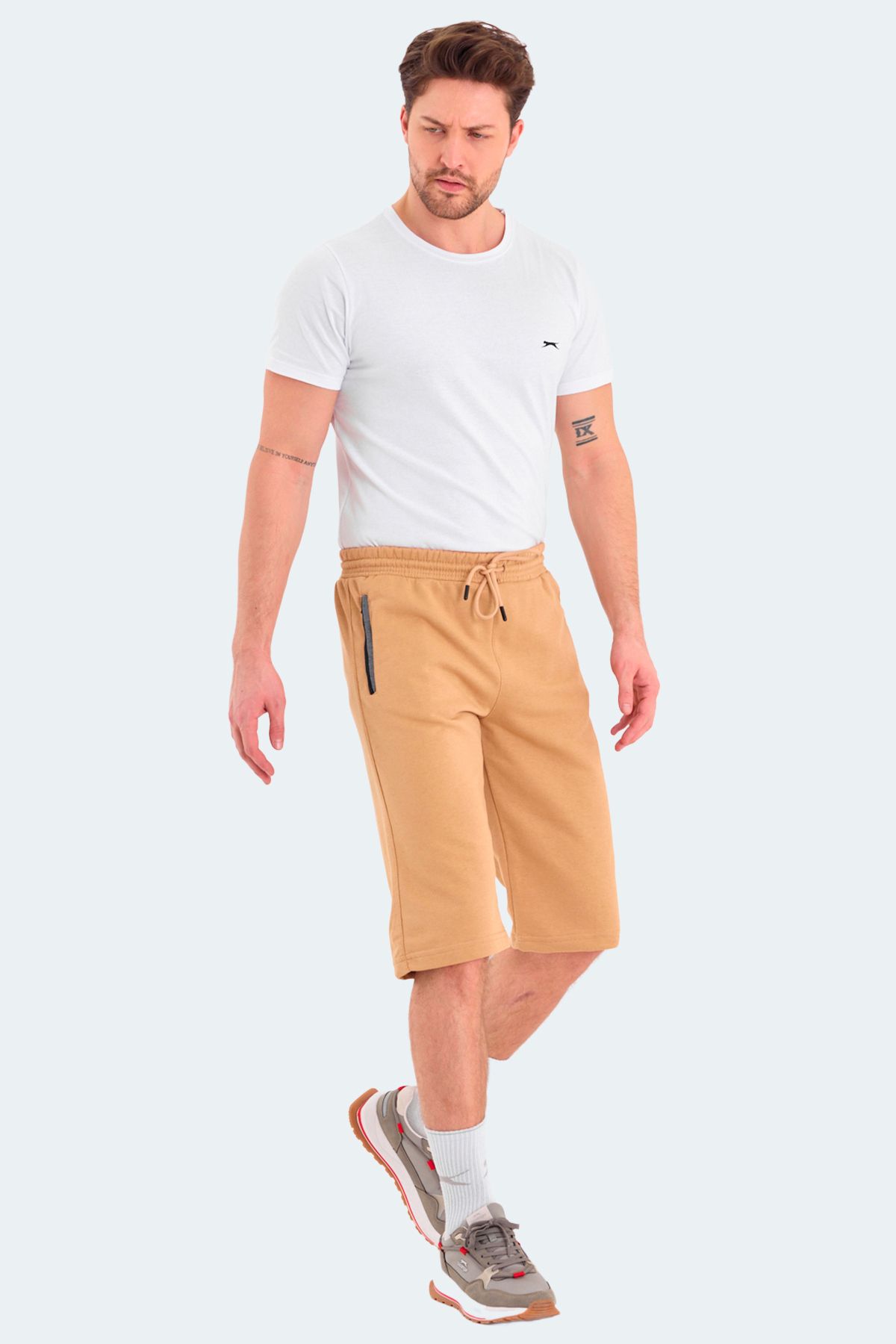 Slazenger-Men's Beige Shorts - Neer 7