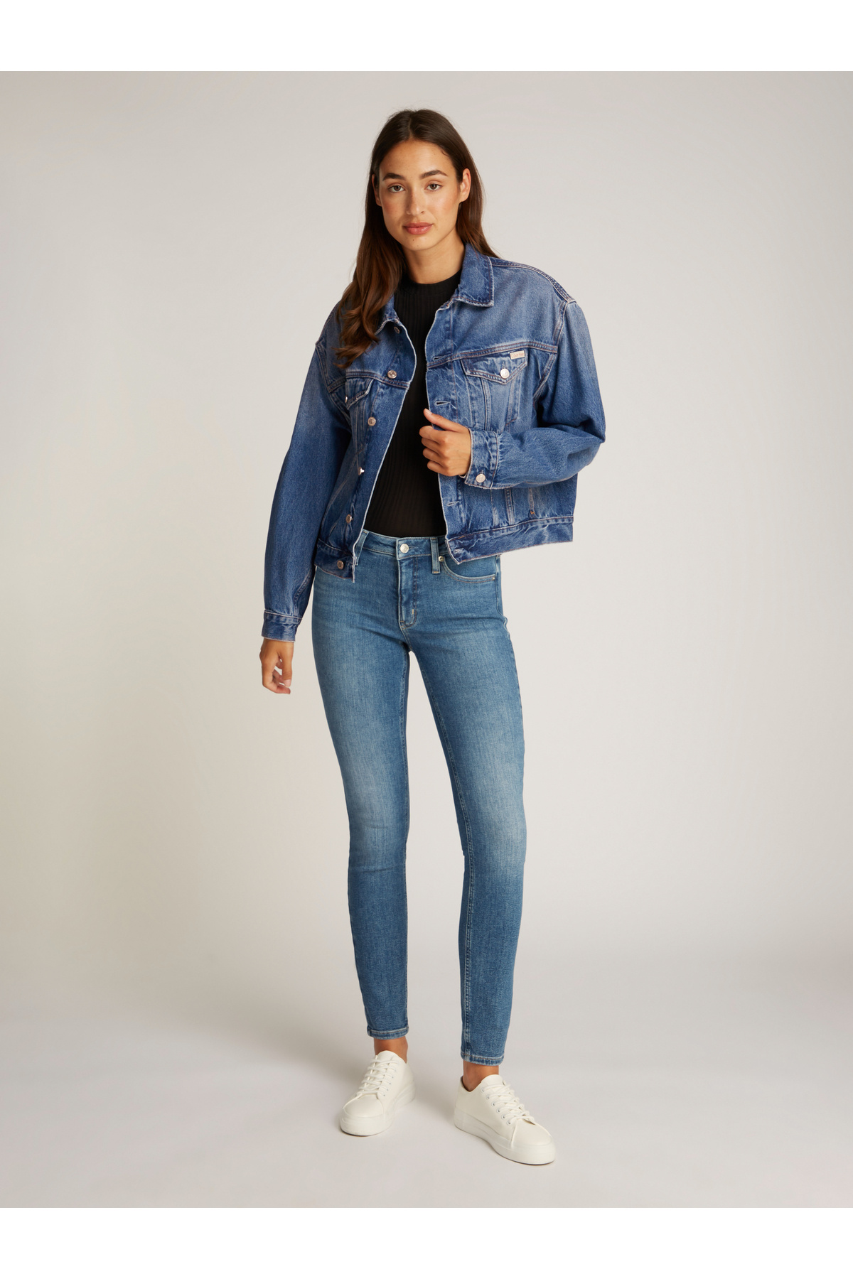 Calvin Klein-Calvin Klein Women Blue Denim Jacket 2