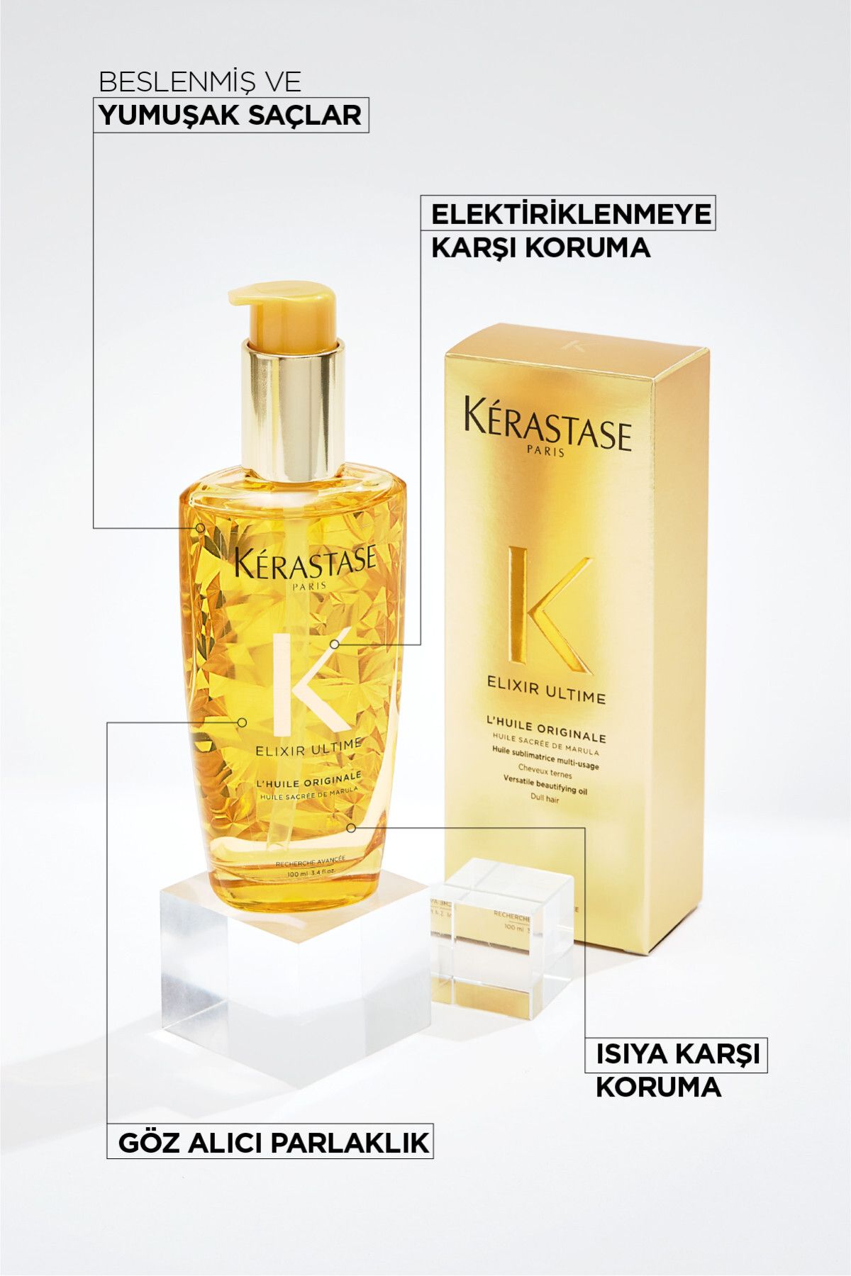 Kerastase روغن مراقبتی مو اصلی الیکسیر التیم