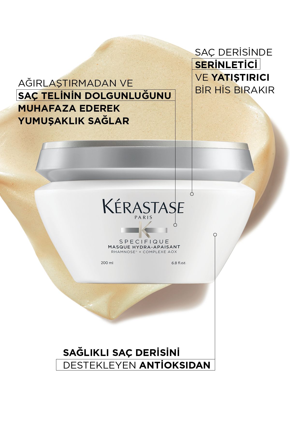 Kerastase ماسک ضد حساسیت و مرطوب کننده برای موهای چرب