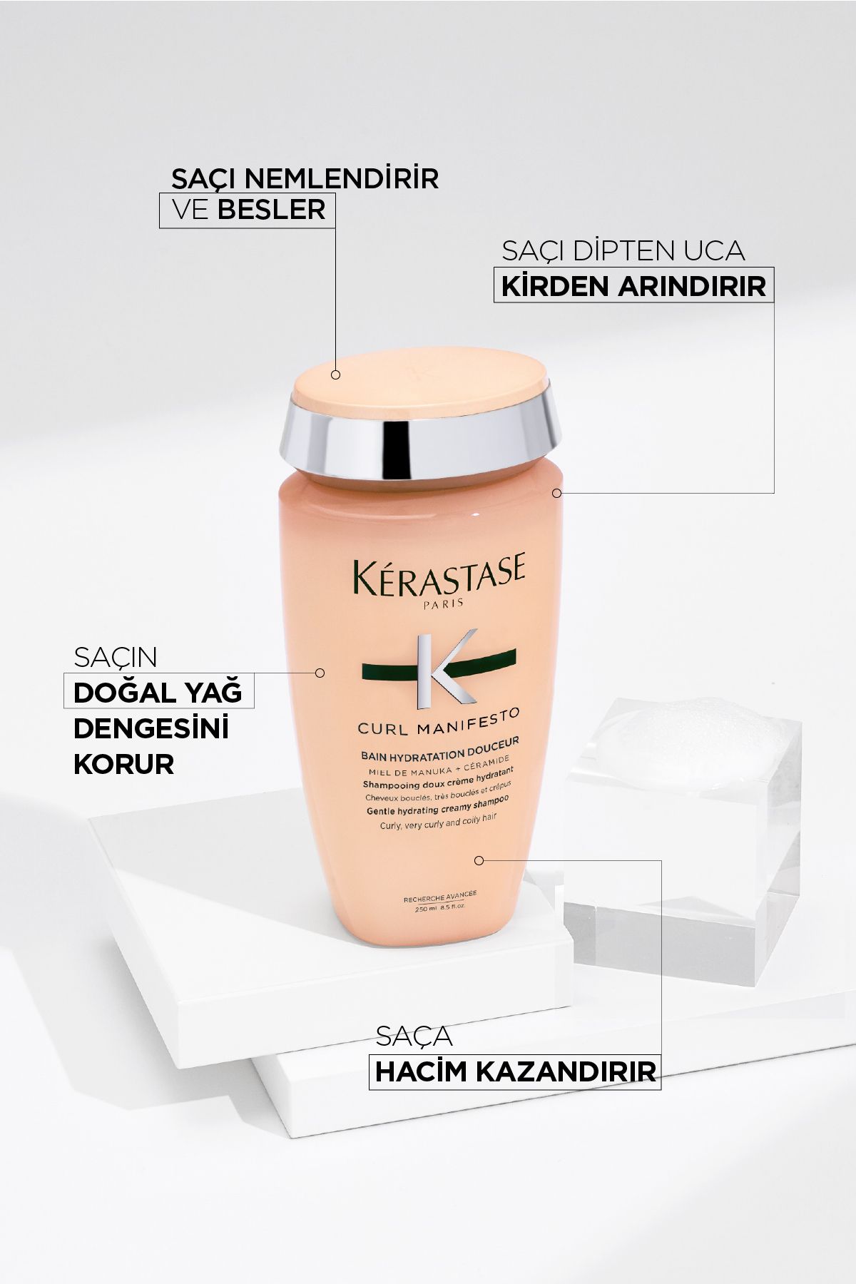 Kerastase شامپو مرطوب‌کننده بین حیاتی برای موهای مجعد و موجدار
