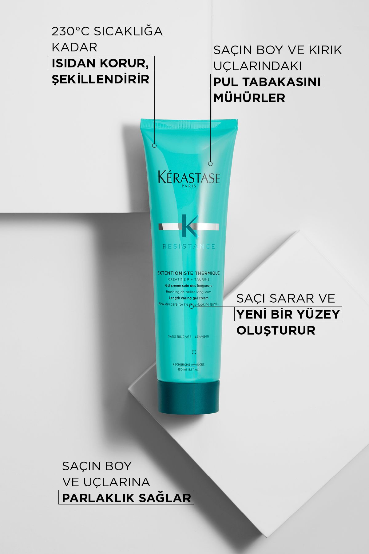 Kerastase کرم حفاظت حرارتی موی بلند مقاومت 150 میلی لیتر