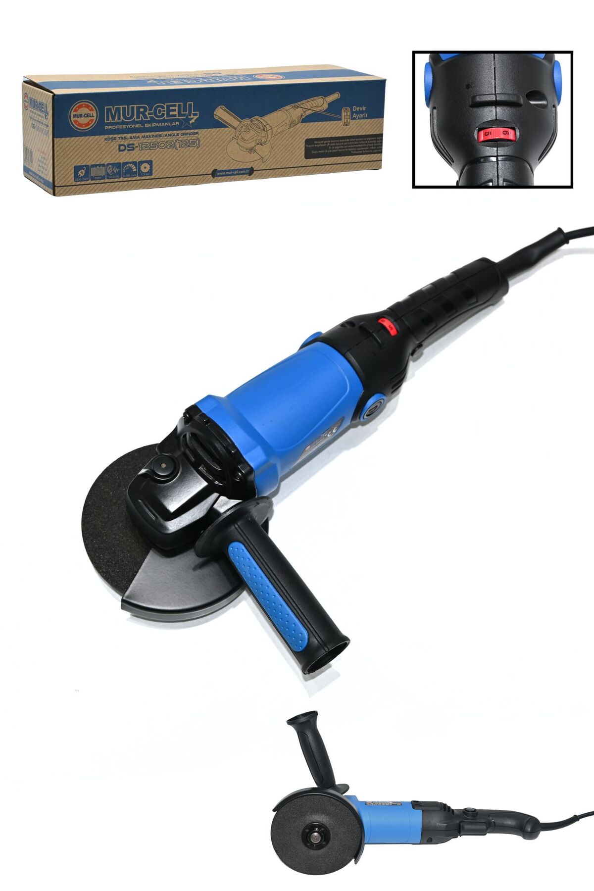 るかΔ Mur-Cell Ds-12502 (125MM) Köşe Taşlama Makinesi Avuç Içi Taşlama
