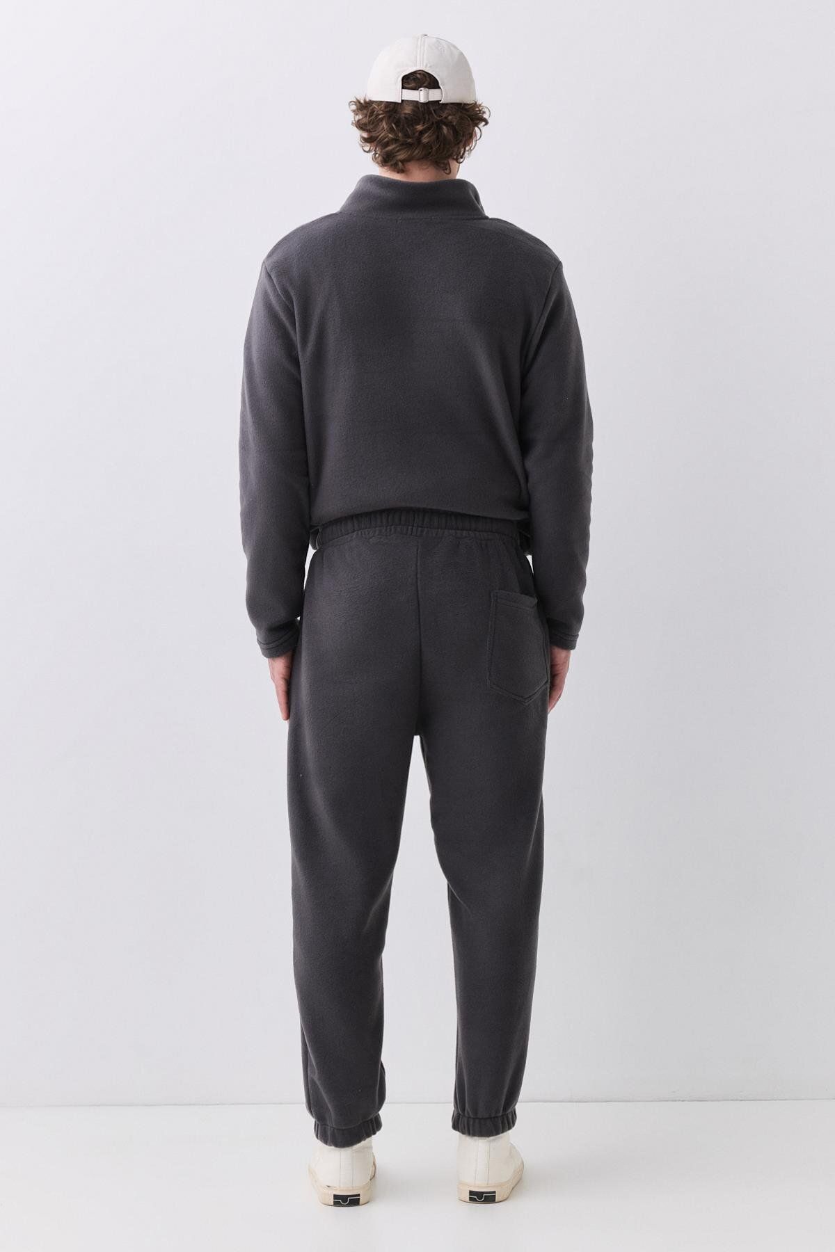 Trendiz-Pantaloni de sport din lână pentru bărbați, antracit, model 2043 3