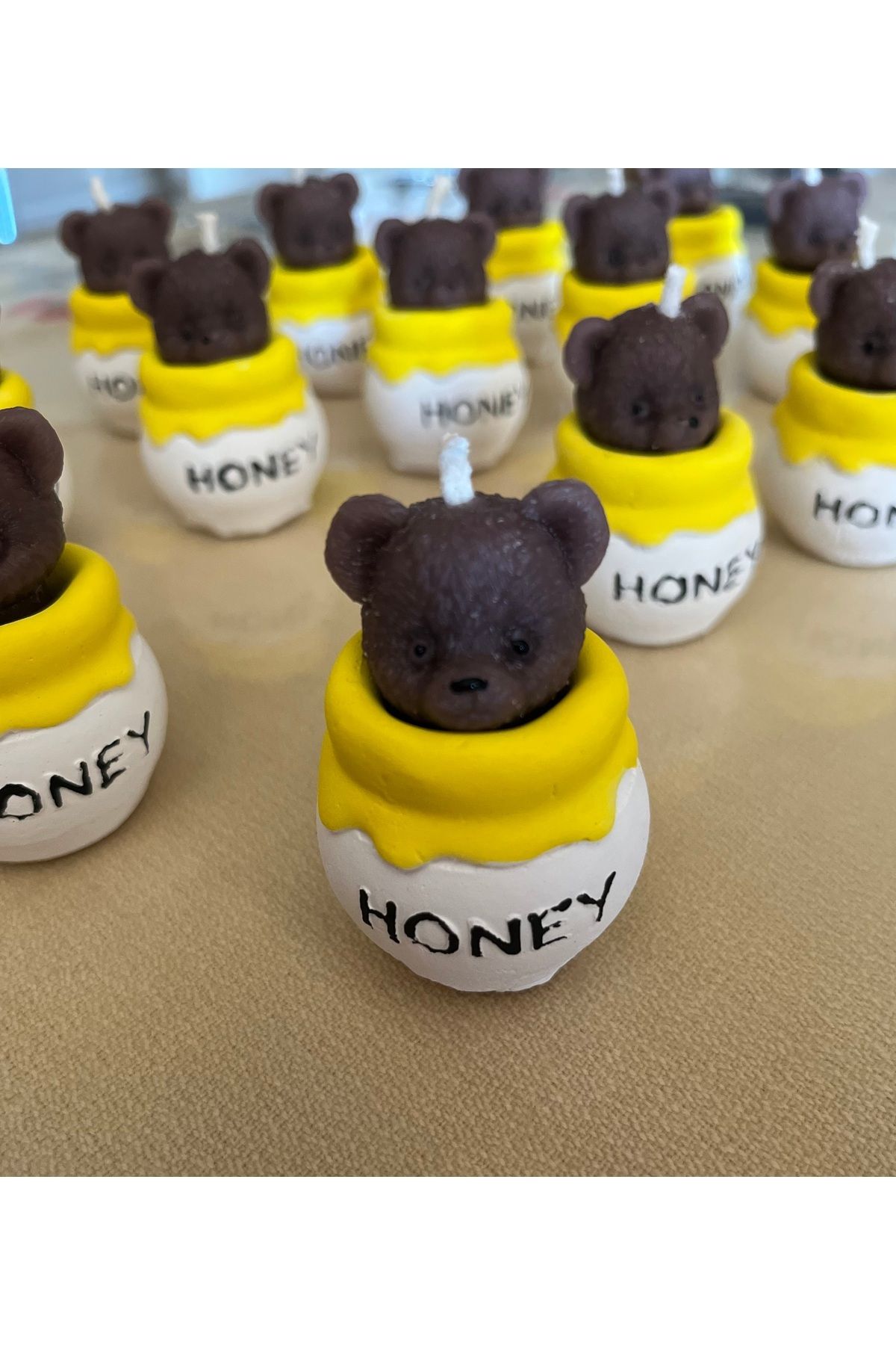 NUYUCONCEPT-10 Pieces of Bear Honey Jar - Gift for Dispensing, Birthday/Birthday/1 Year Old Winnie the Pooh 4