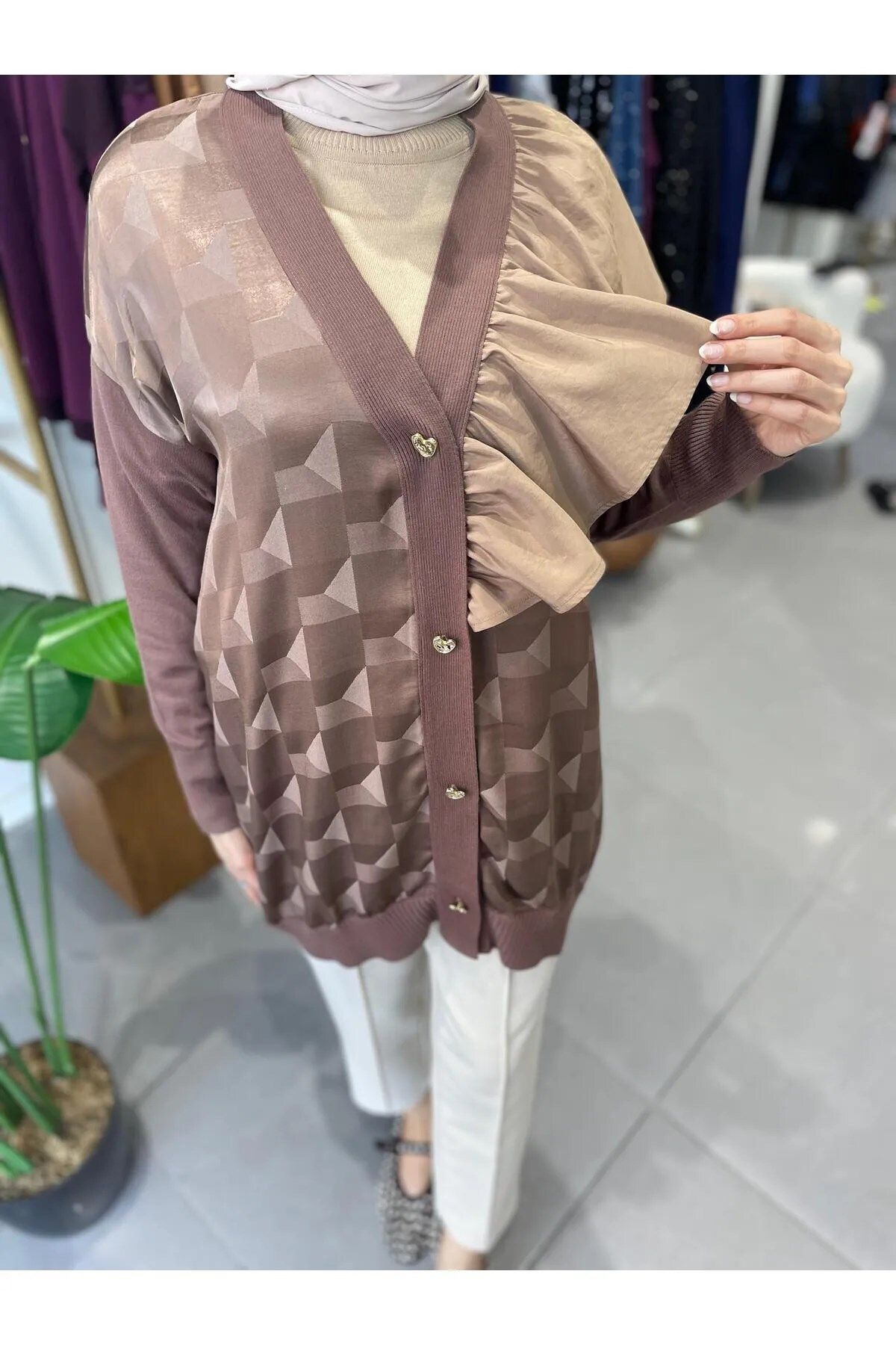 Ghisa-CARDIGAN DETALIAT RIM 3605 VISON 2