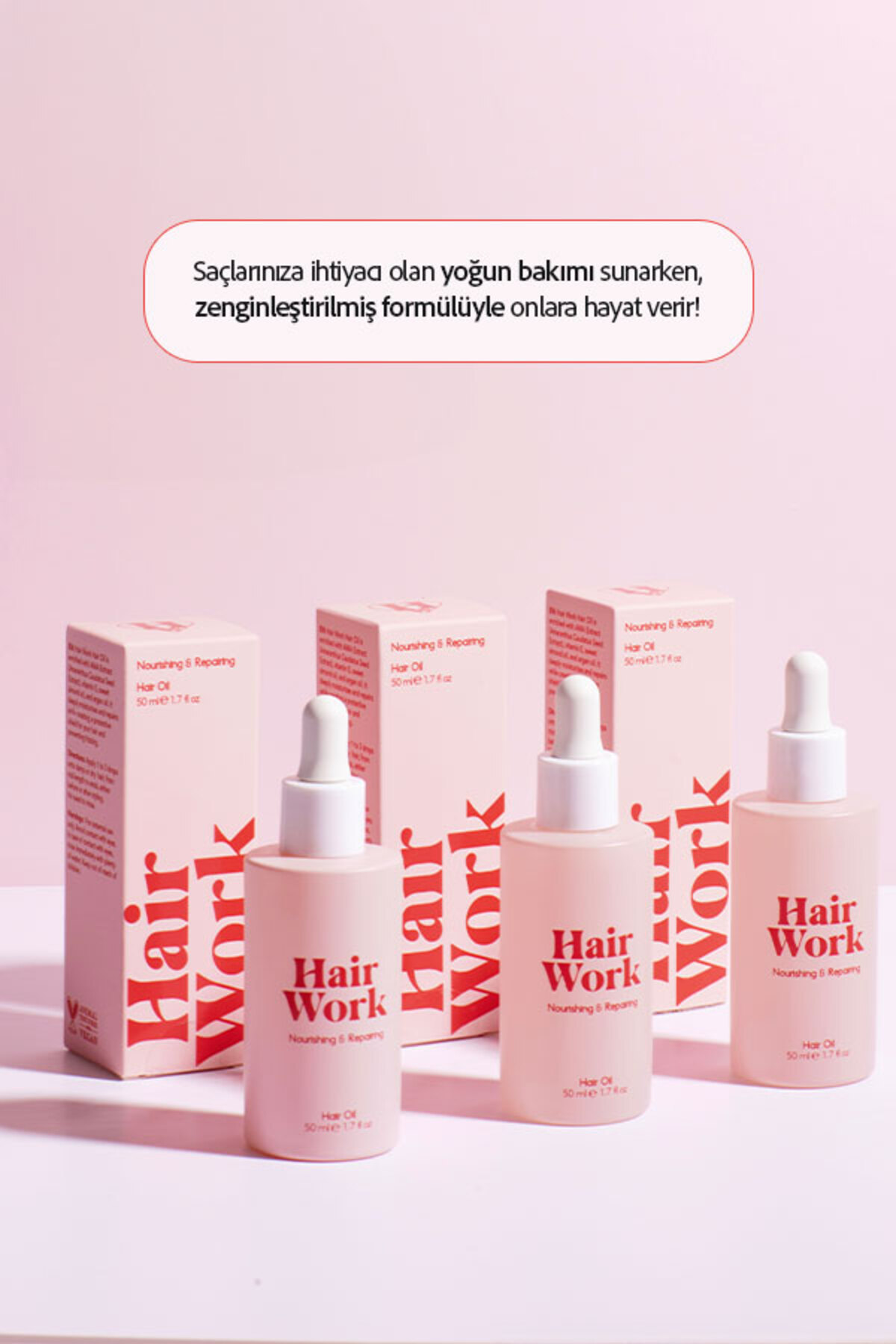Besleyici Ve Onarıcı Saç Bakım Yağı 50 ml — 1 — تصویر 5 از 6