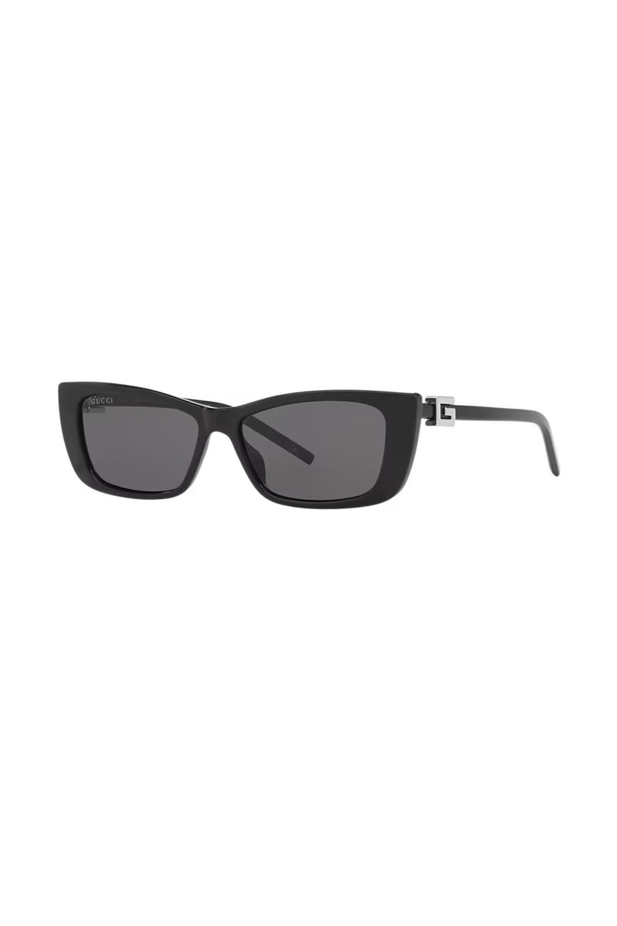 Gucci-Gg 1681S 001 53 Women's Cat Eye Black Bone Sunglasses 1