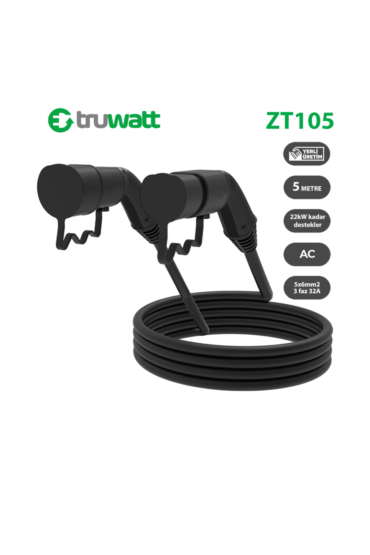 洋楽 Treva - Wit Dat Sh*t Truwatt Zt105 Elektrikli Araç Şarj Kablosu Type-2 32a/22kw/380v (5