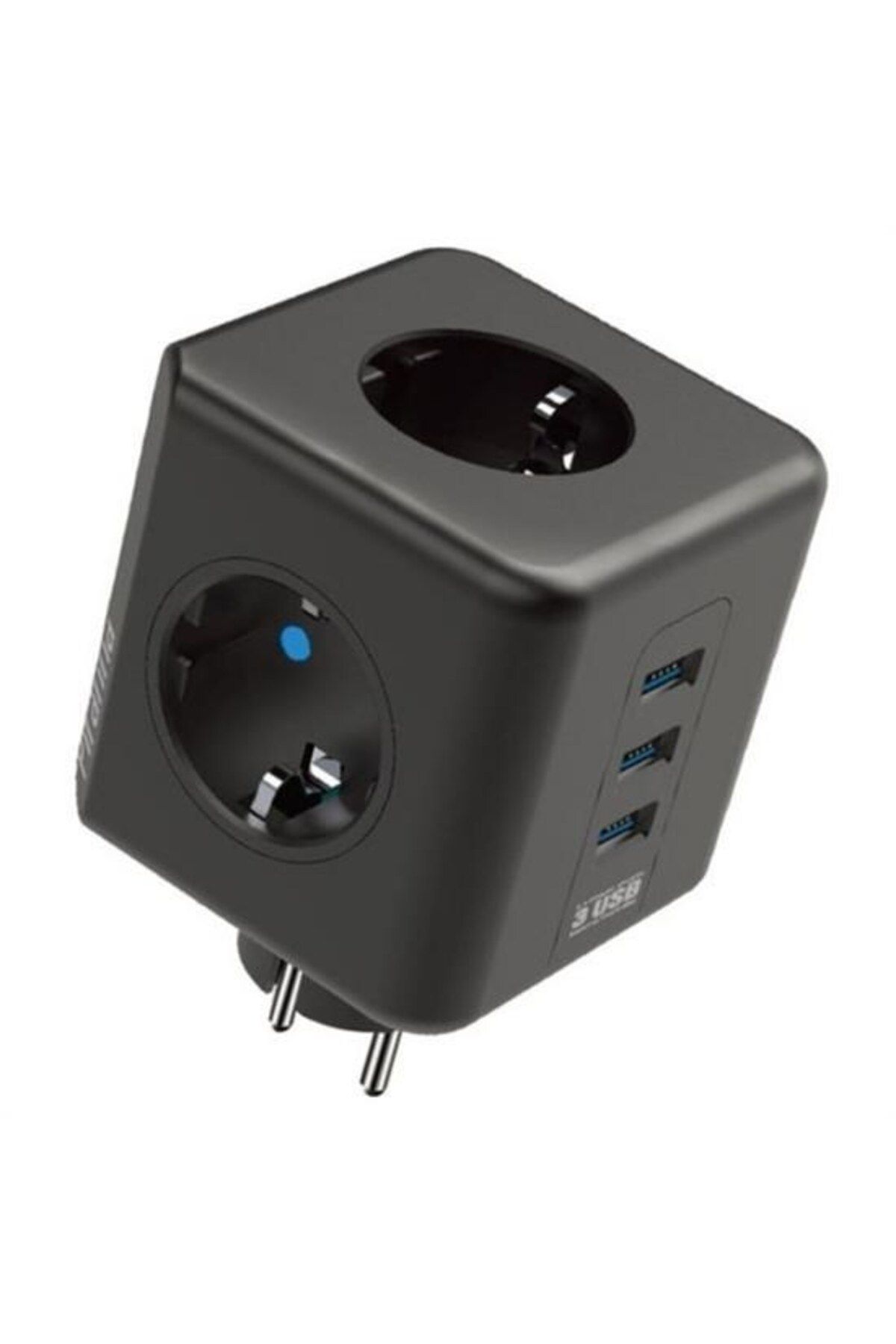 MEDUSHOP-مقاومة للحرارة، حماية من التيار الحراري وحماية الطفل، 3 منافذ، 3 منافذ USB، مقبس مكعب 2