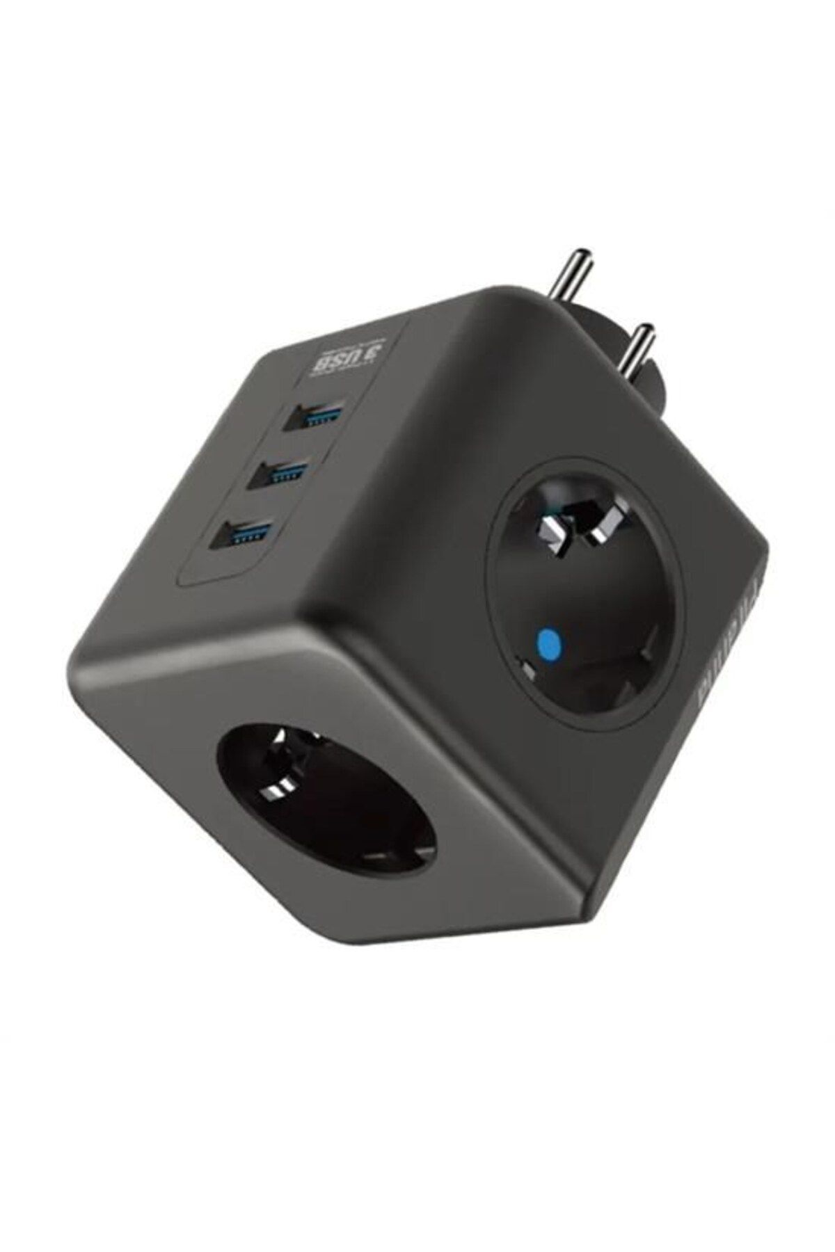 MEDUSHOP-مقاومة للحرارة، حماية من التيار الحراري وحماية الطفل، 3 منافذ، 3 منافذ USB، مقبس مكعب 3