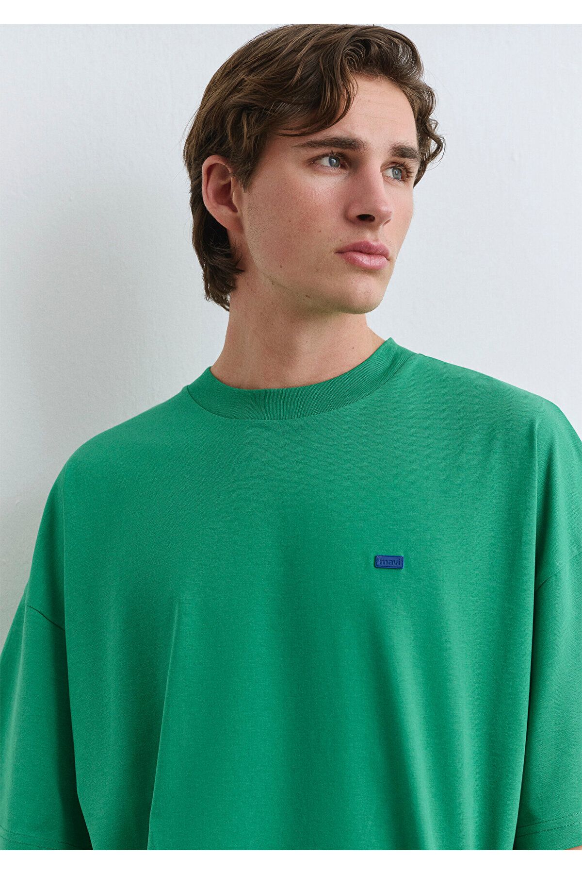 Mavi-Crew Neck Green Basic póló Oversize / Wide Cut 0611931 -71704 5