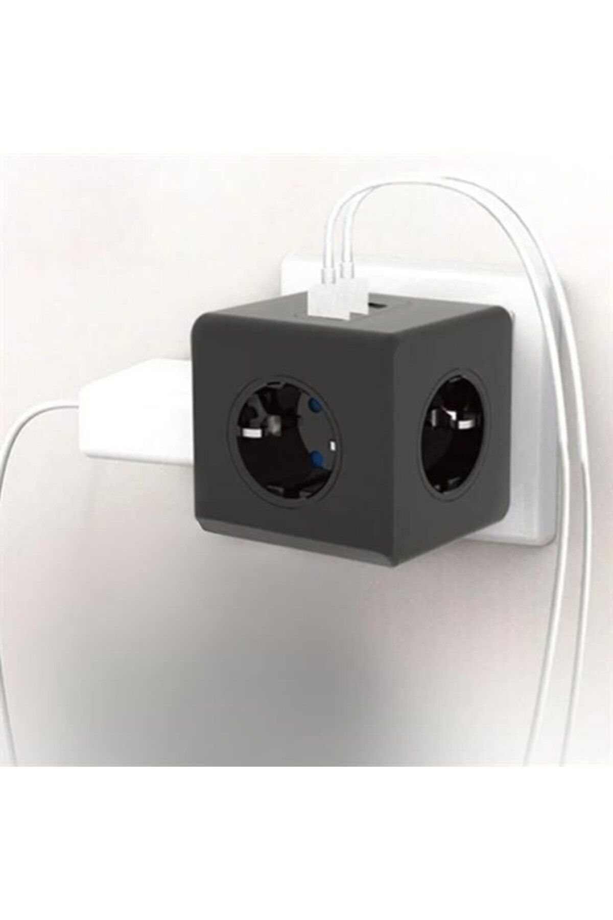 MEDUSHOP-مقاومة للحرارة، حماية من التيار الحراري وحماية الطفل، 3 منافذ، 3 منافذ USB، مقبس مكعب 1