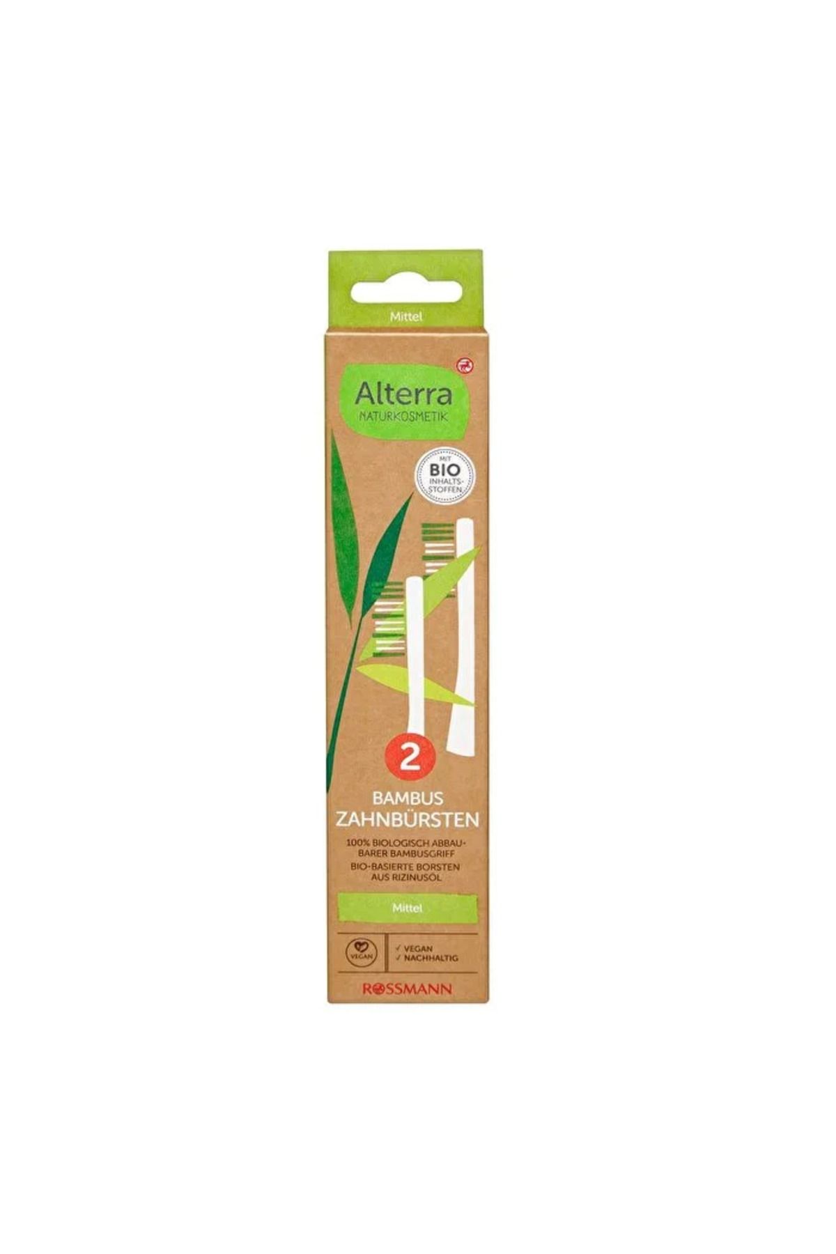Alterra Diş Fırçası Bambu Double Pack - Orta Sert - 2'li