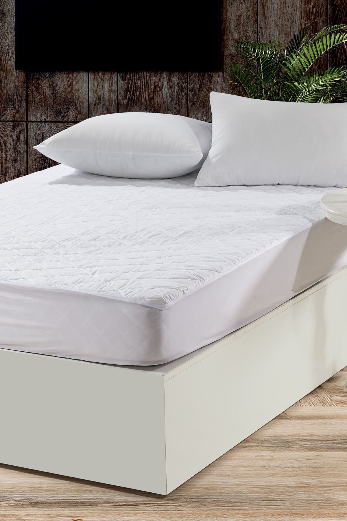 Sivalde Kapitoneli Fitted Komple Geçirmeli Sıvı Su Geçirmez Yatak Koruyucu Alez Tek ve Çift Kişilik