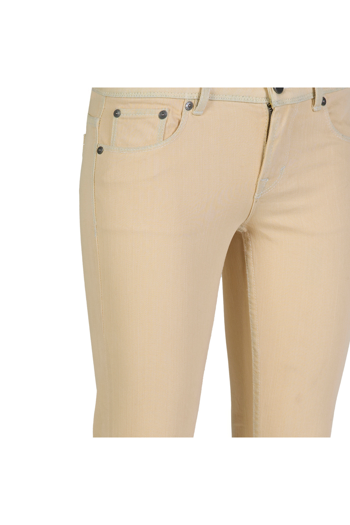 Dkny Jeans-Women's White Crop Pants 6