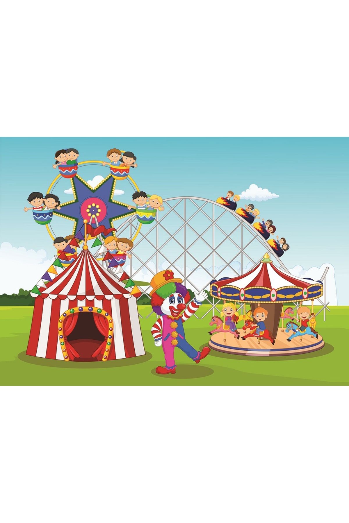 Art Puzzle-Circus and Amusement Park 2-Piece 24 35 Piece Puzzle 3