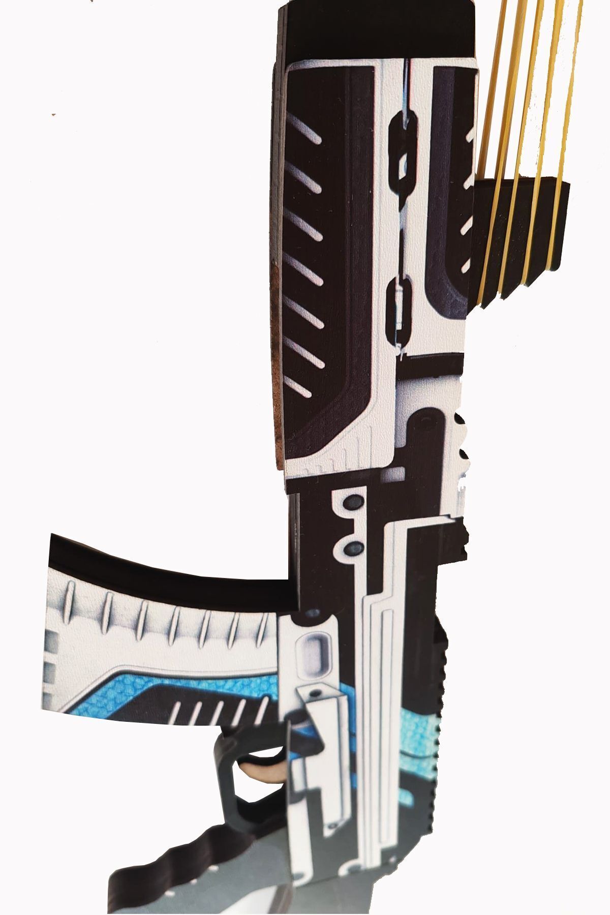 HG Home&Game-Set of 2 Wooden Cs Go Ak47 Fire Snake and Vulcan Skin Coated 2
