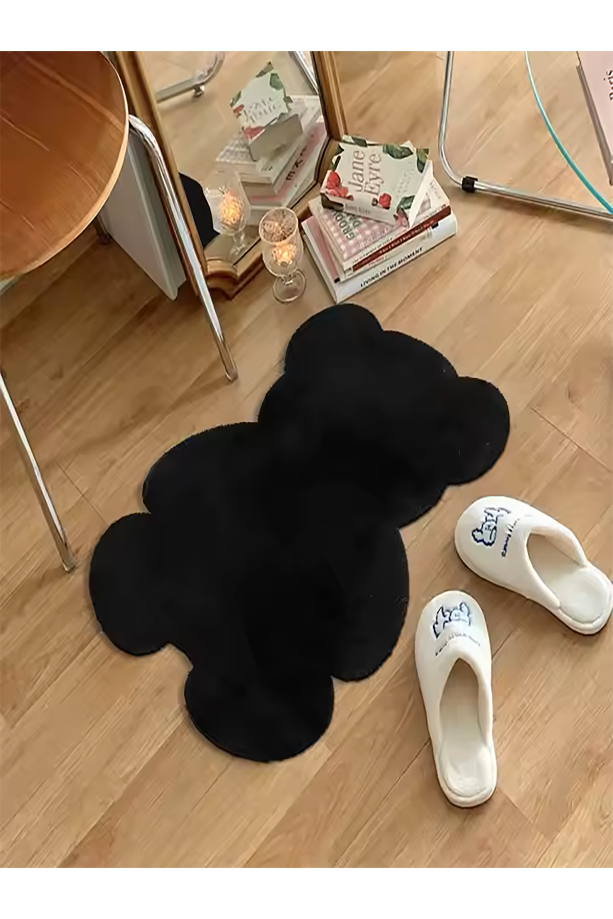 Cute Bear Plush Carpet Soft Fluffy Washable Floor Mat Bedroom Living Room