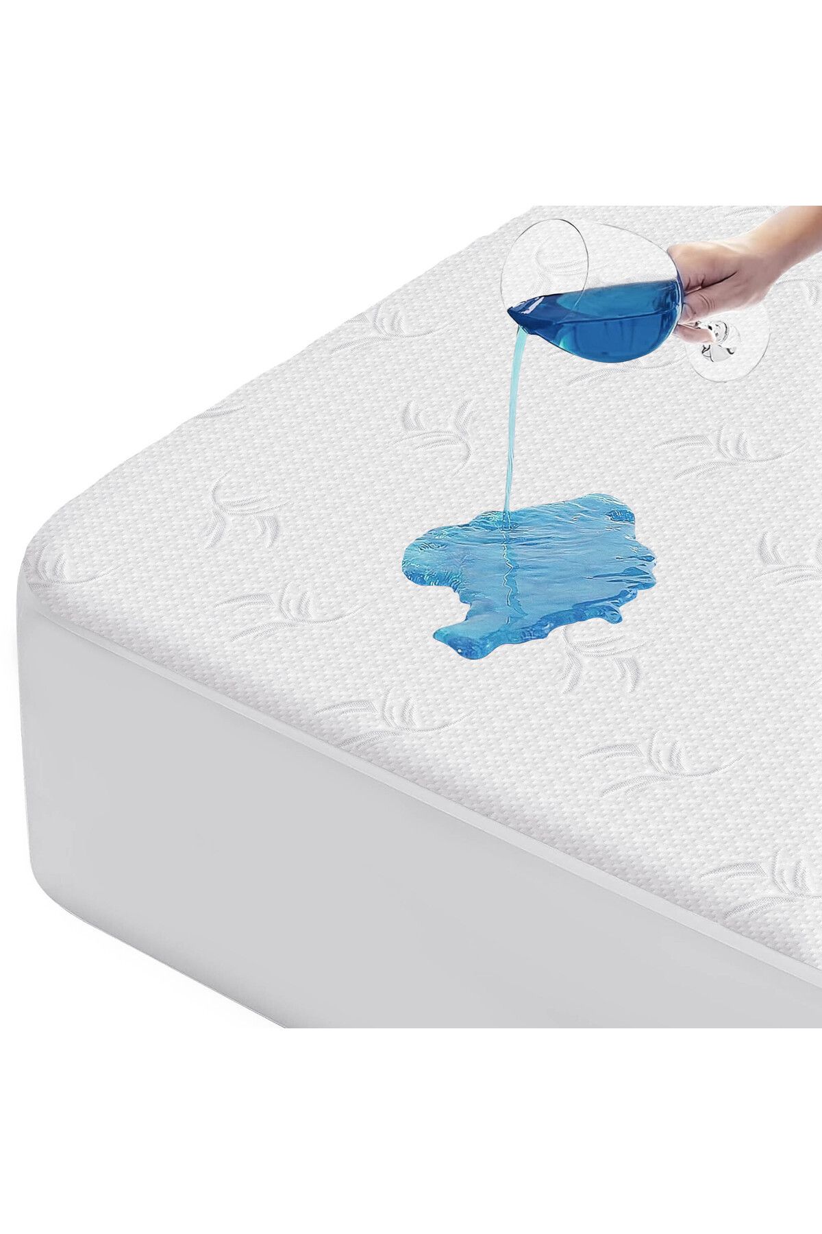 NB newBed %100 Sıvı Geçirmez Tek Kişilik  Yumuşak  Nefes Alan Tasarımlı  Lastikli Yatak Koruyucu Alez 120x200