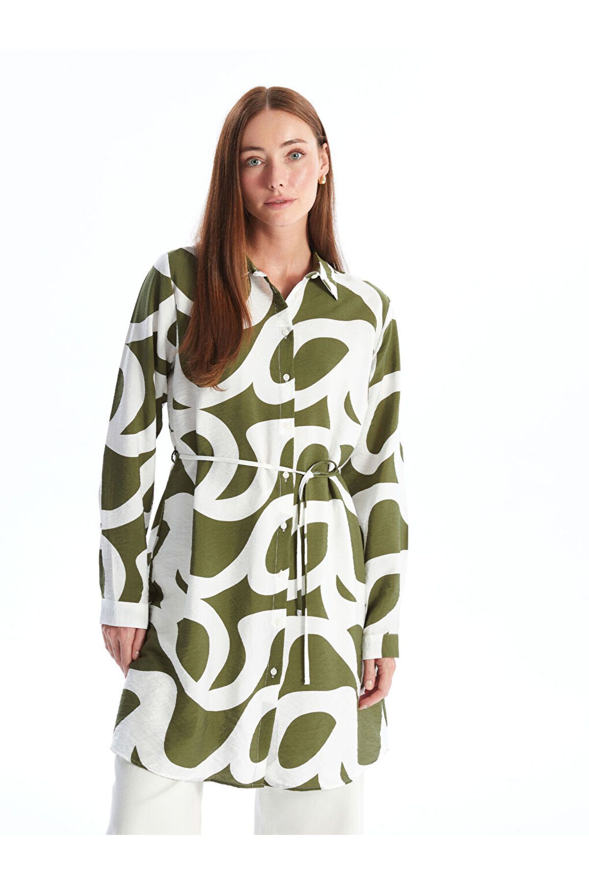 LC Waikiki Yeni Sezon Desenli Kadin Gomlek Tunik - S4O728Z8