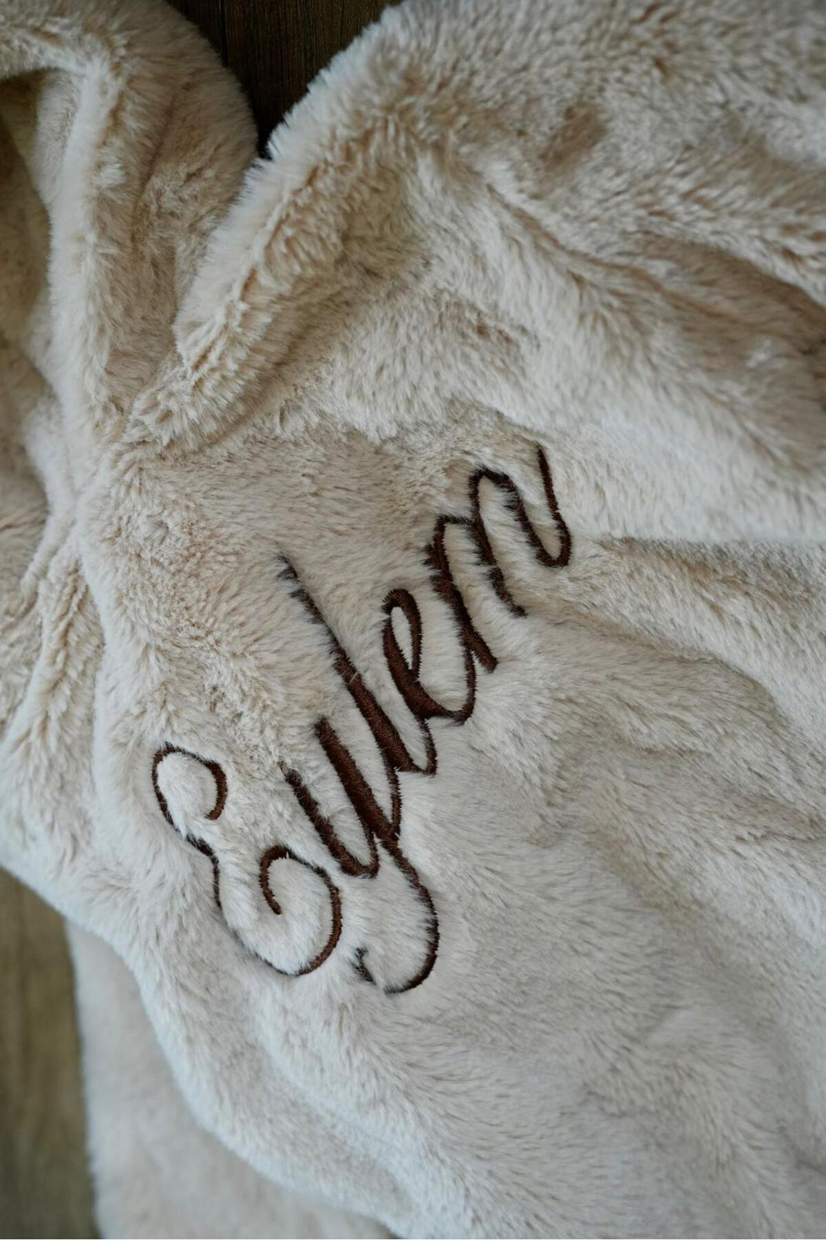 tinykiddesign Bebek Welsoft Tavşan Kulaklı Tulum Pamuklu Kapşonlu Yumuşak Tulum Kişiye Özel Isimli Nakışlı fotoğrafı 4 (önizleme)