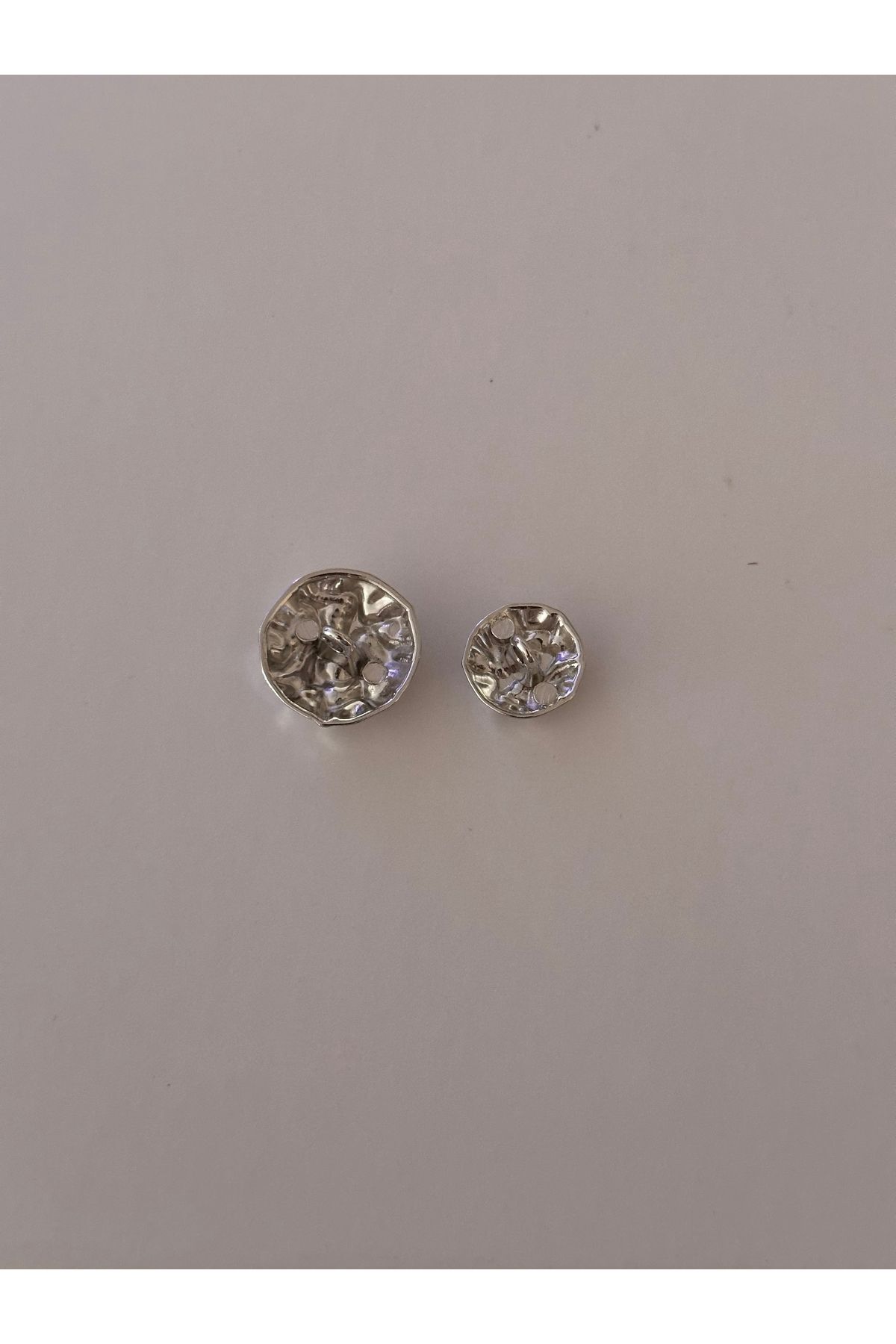 ODDA TASARIM ATÖLYESİ-Top wrinkled model silver blazer jacket button set 4