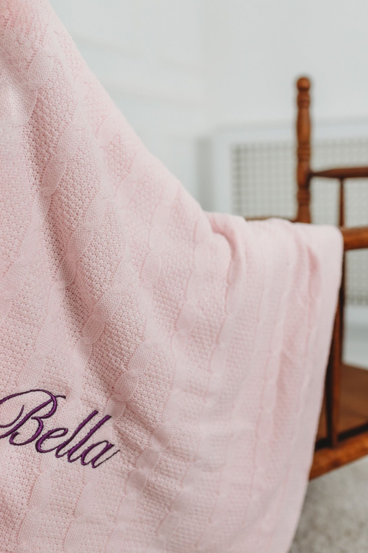 tinykiddesign Bebek Battaniyesi Pembe Içi Peluş Battaniye Istediğiniz Ismi Nakışla Yazıyoruz fotoğrafı 5 (önizleme)