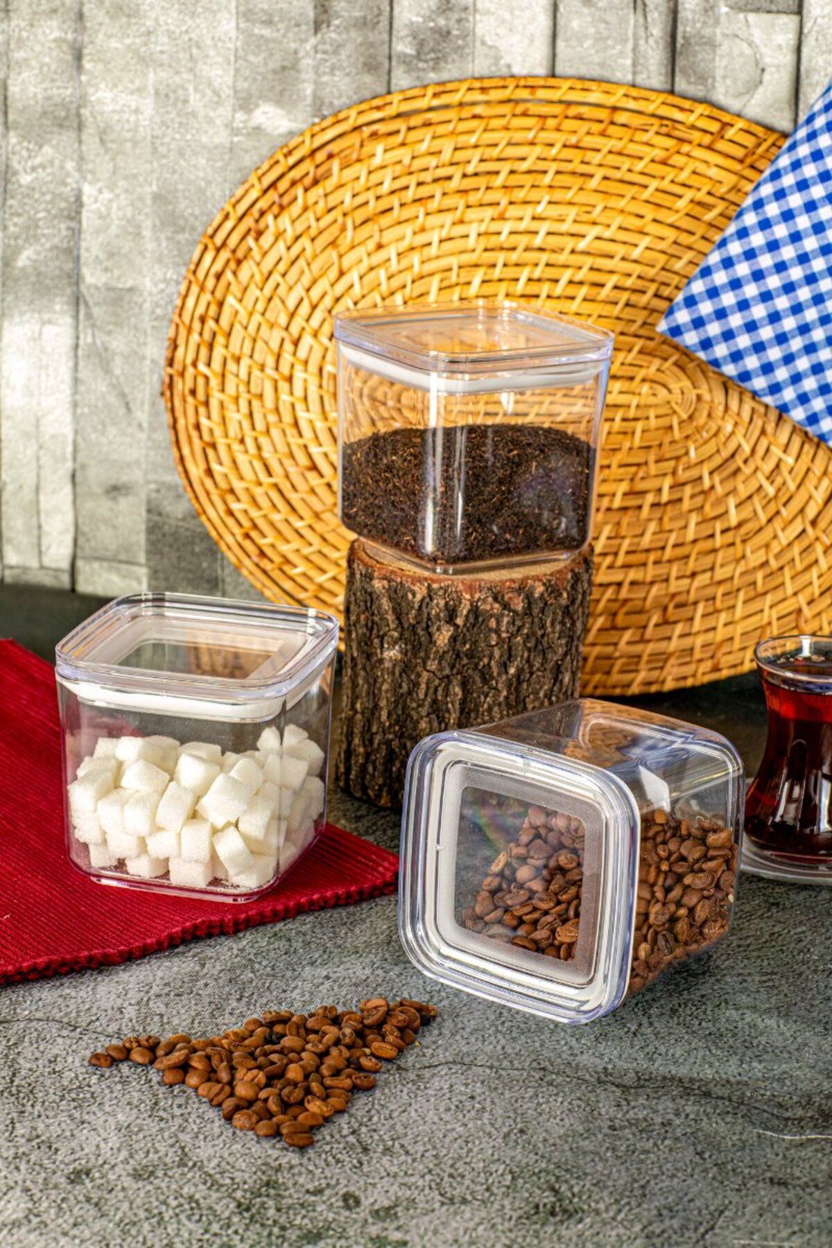 Comprox-Set of 9 Storage Containers |   Transparent Food Storage Container with Vacuum Lid (3X1700Ml - 3X1200Ml - 3X900Ml) 5